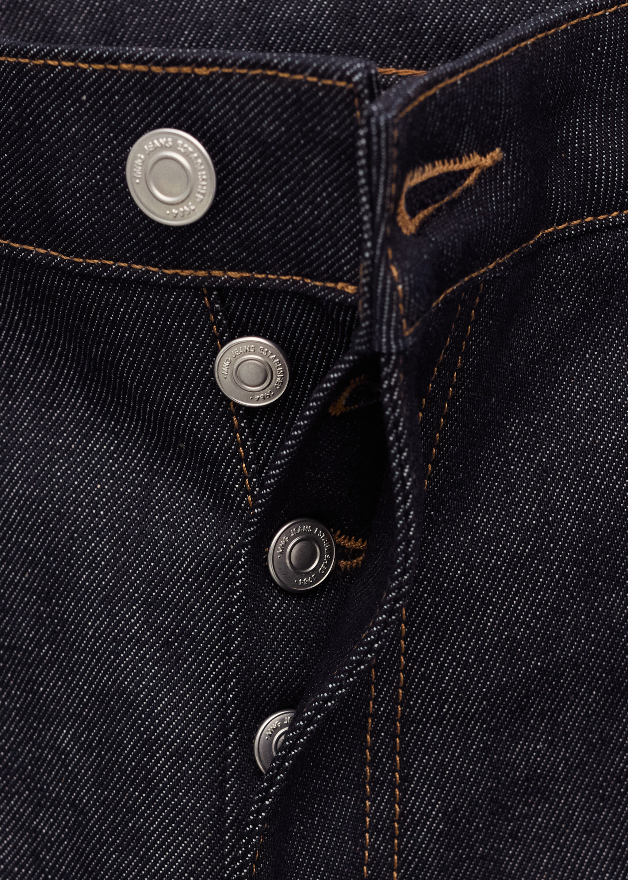 Jean wideleg taille basse rinse wash - Détail de l'article 8, Bleu. Ref: 27084445-00.