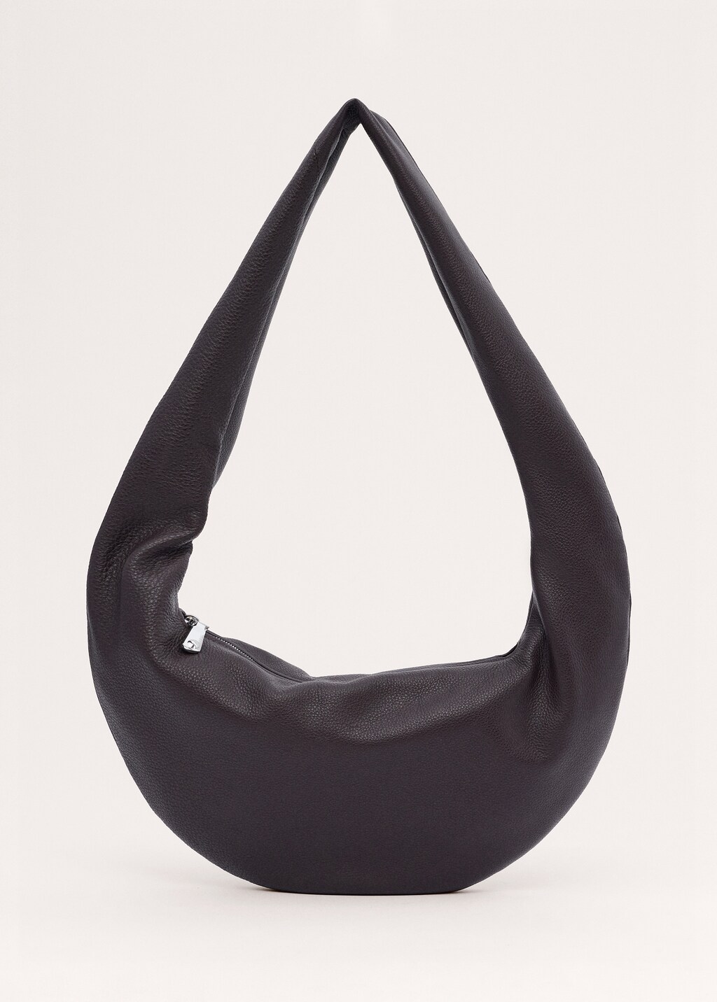 Oval leather shoulder bag - image 2