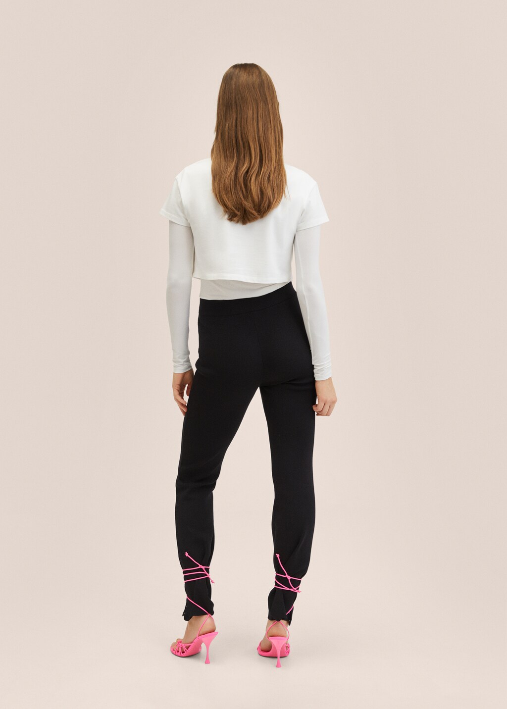 Double-layer cotton T-shirt - Women | MANGO China