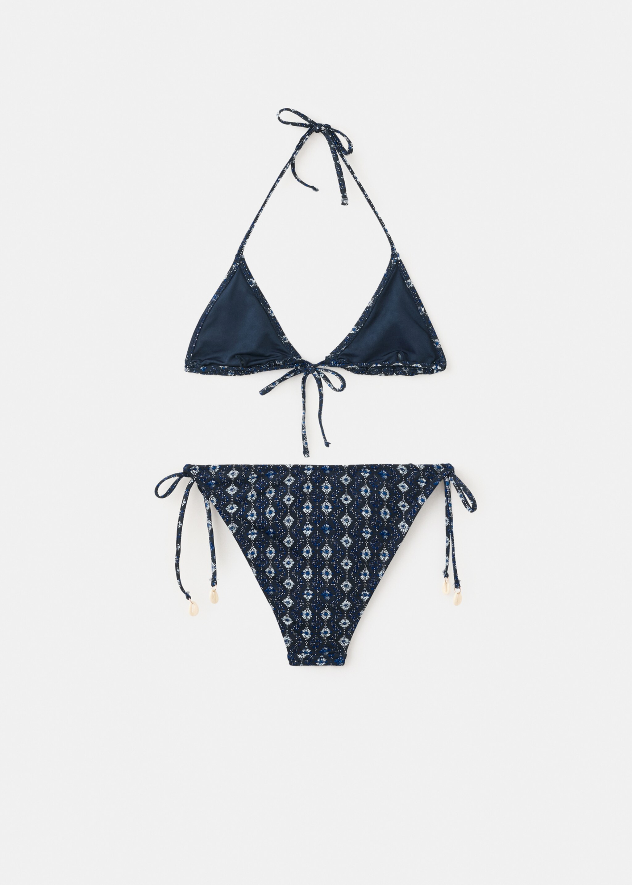 Bikini indian - Rückseite des Artikels, Dunkles Marineblau. Ref: 27084768-00.