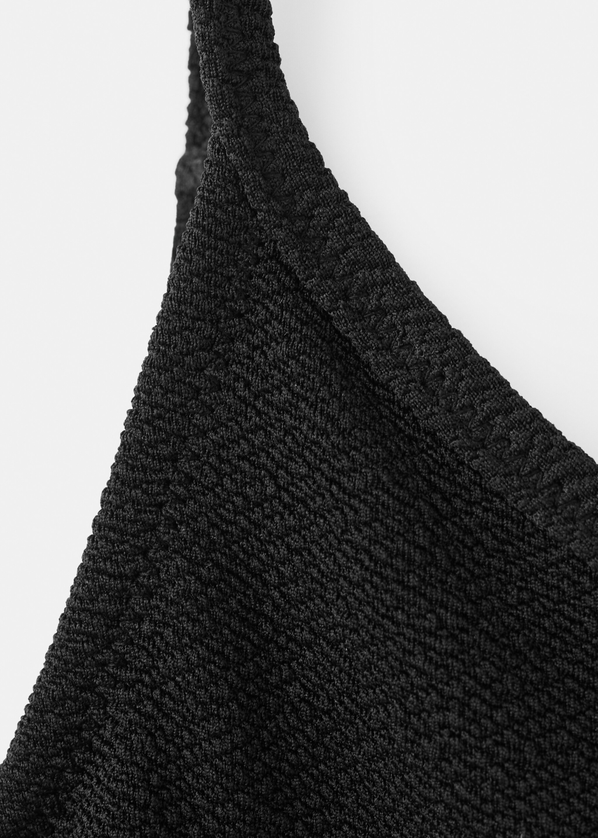 Cut-out swimsuit with mid-rise briefs - Details of the article 0, Black. Ref: 27084769-00.