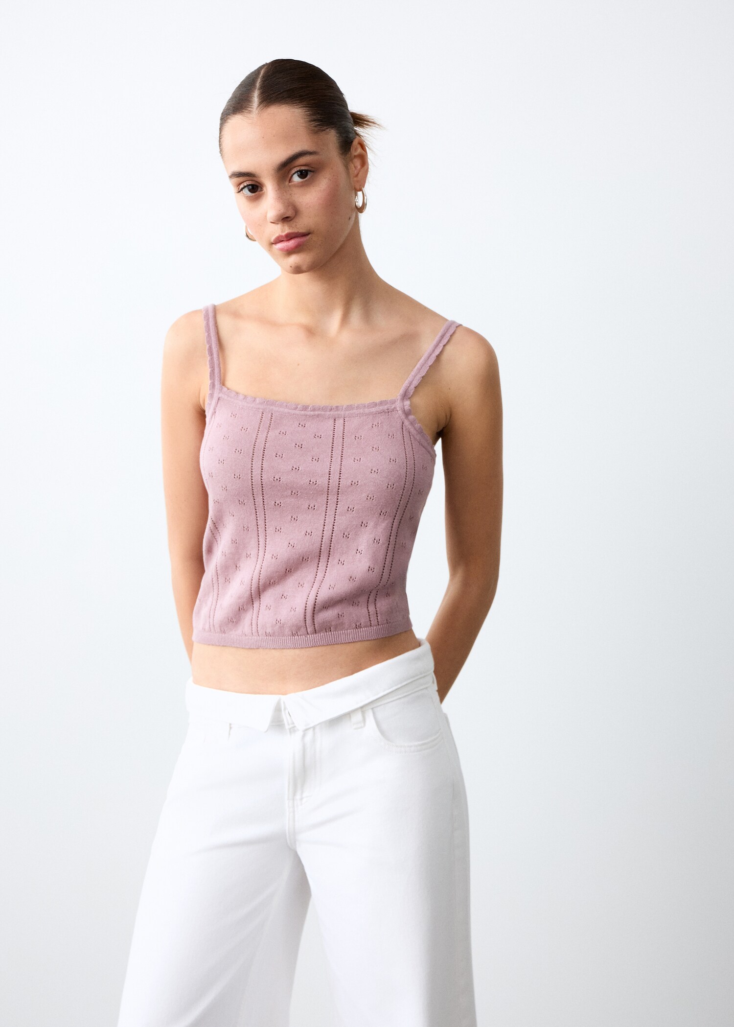 Openwork knit top - Medium plane