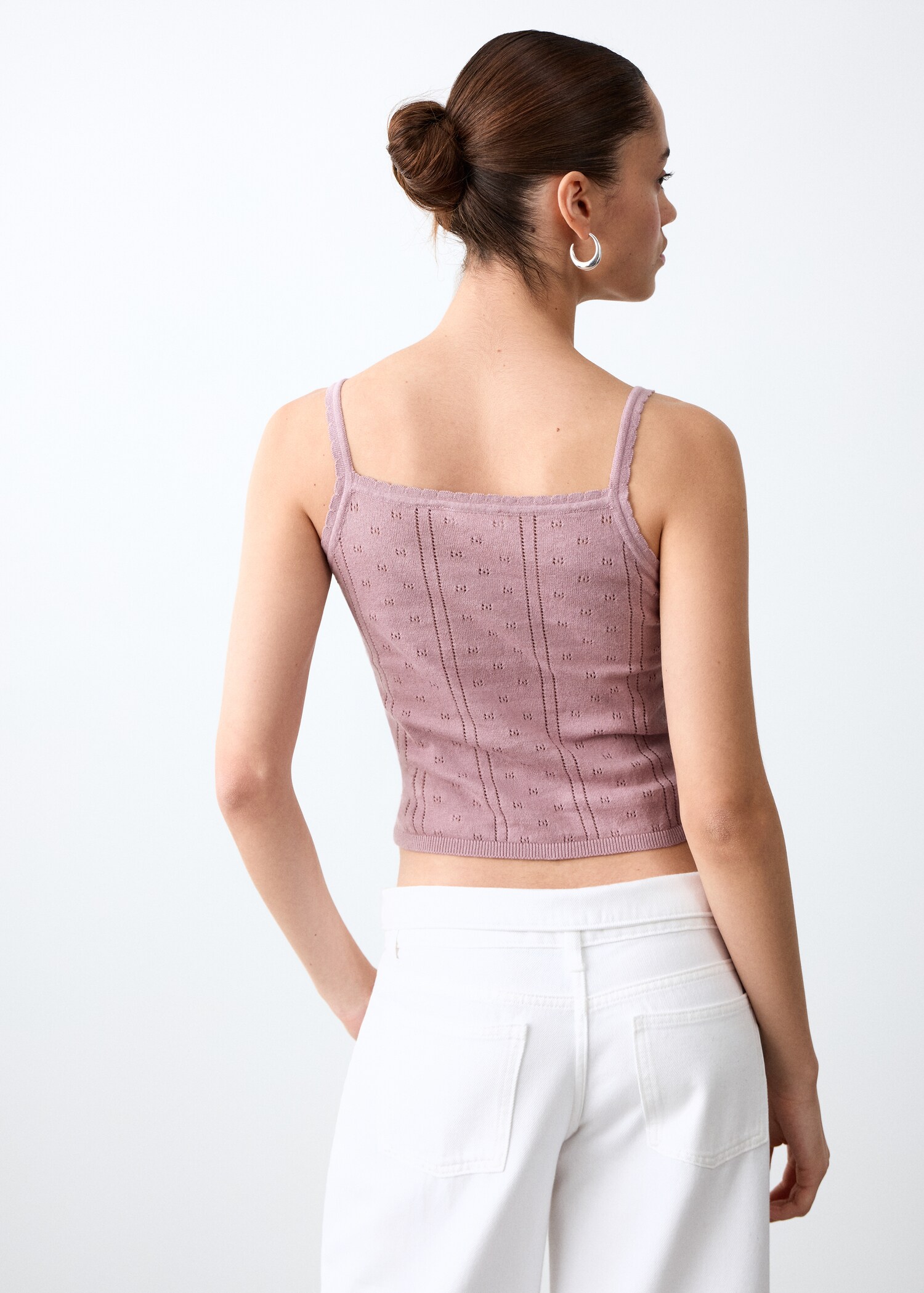 Openwork knit top - Reverse of the article