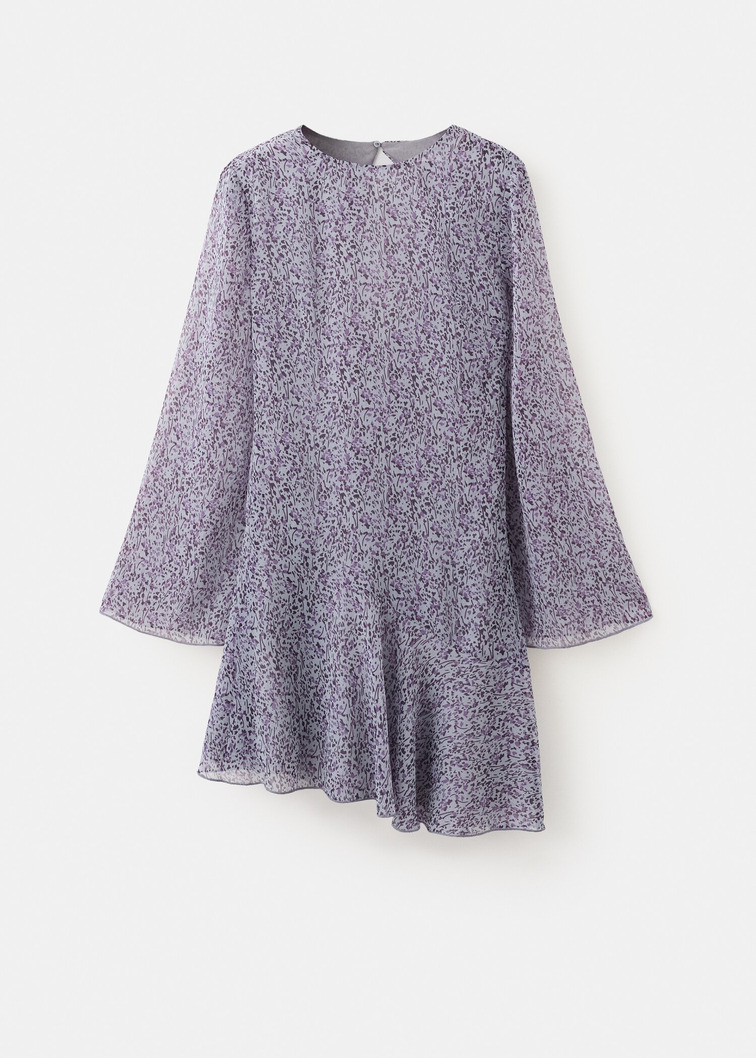 Printed dress with back opening - Article without model