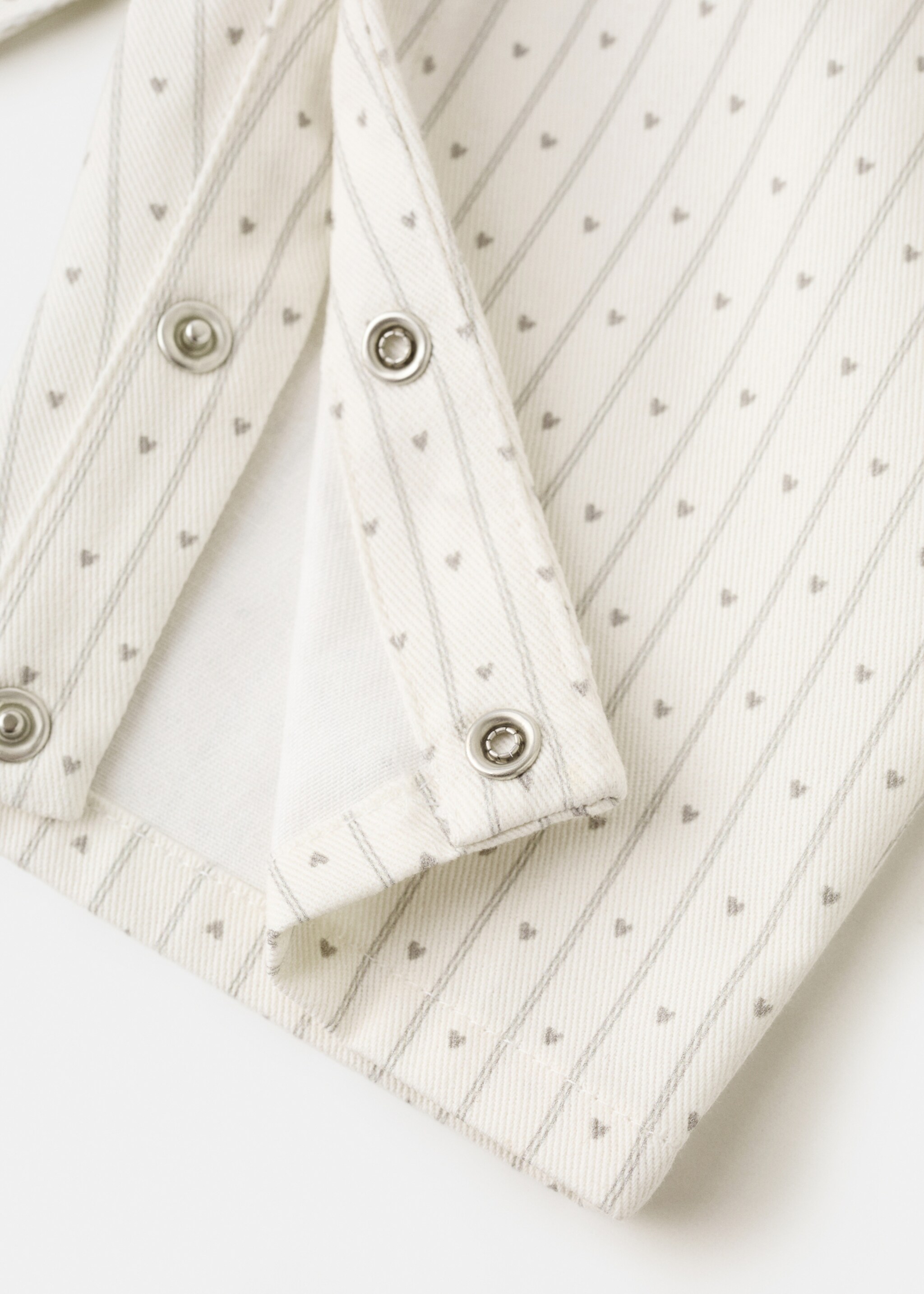 Denim dungarees stripes - Details of the article 0, Off White. Ref: 27084774-00.