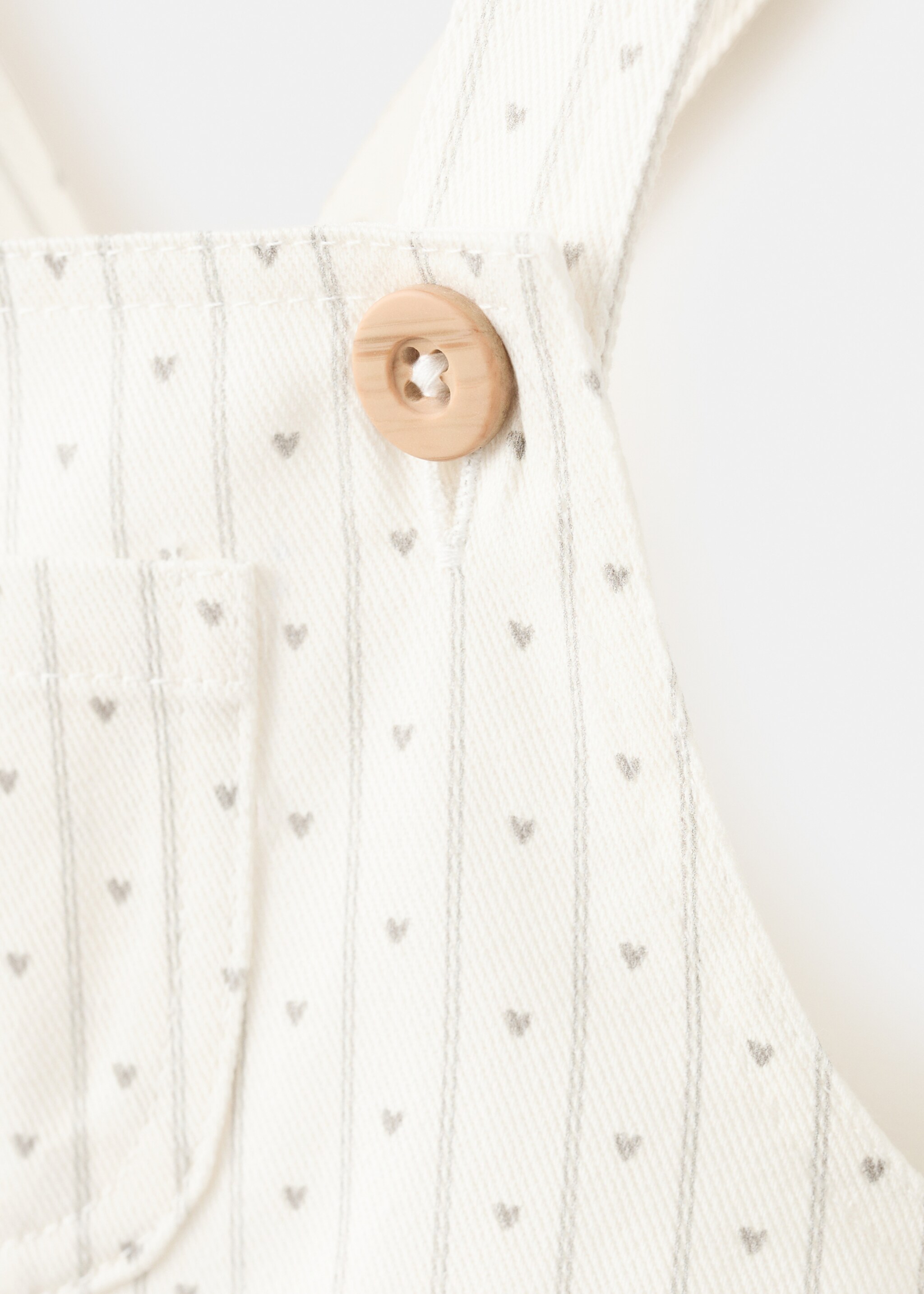 Denim dungarees stripes - Details of the article 8, Off White. Ref: 27084774-00.