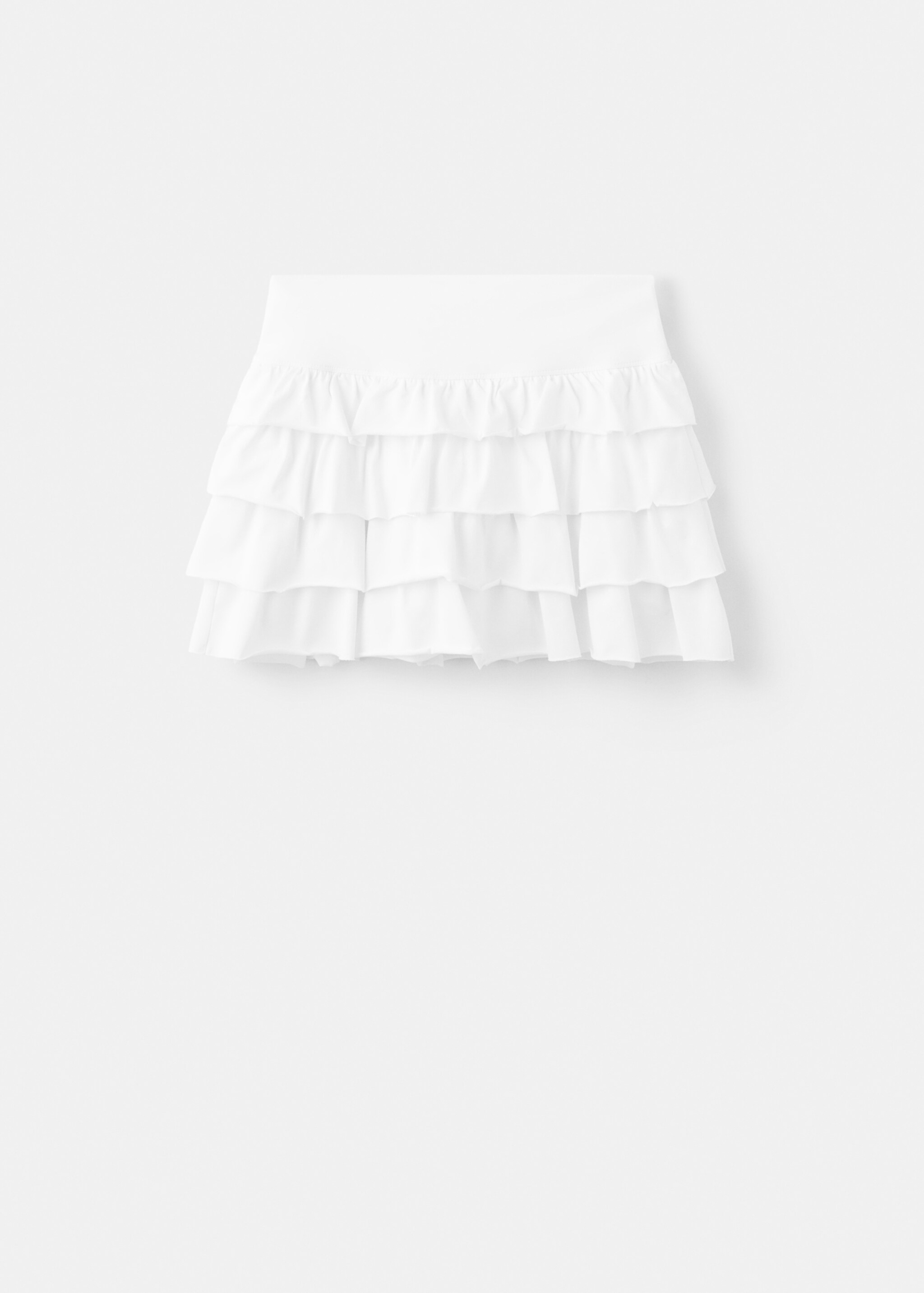 Falda corta volantes - Artículo sin modelo, Blanco roto. Ref: 27084776-00.