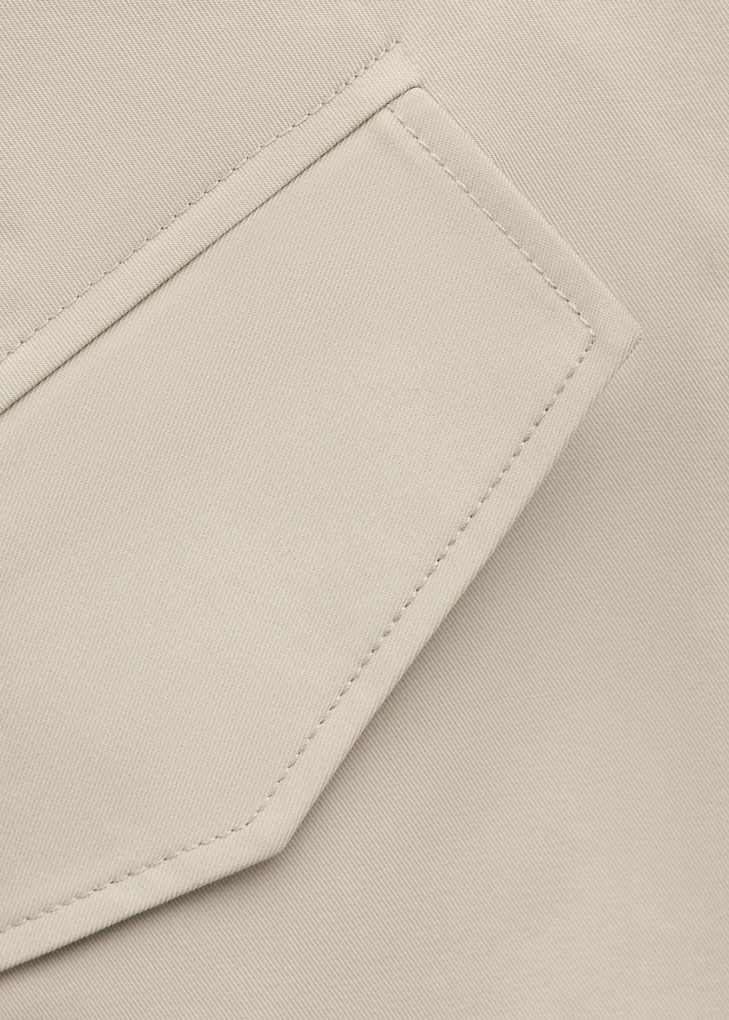 100% cotton trench coat with pockets - image 4