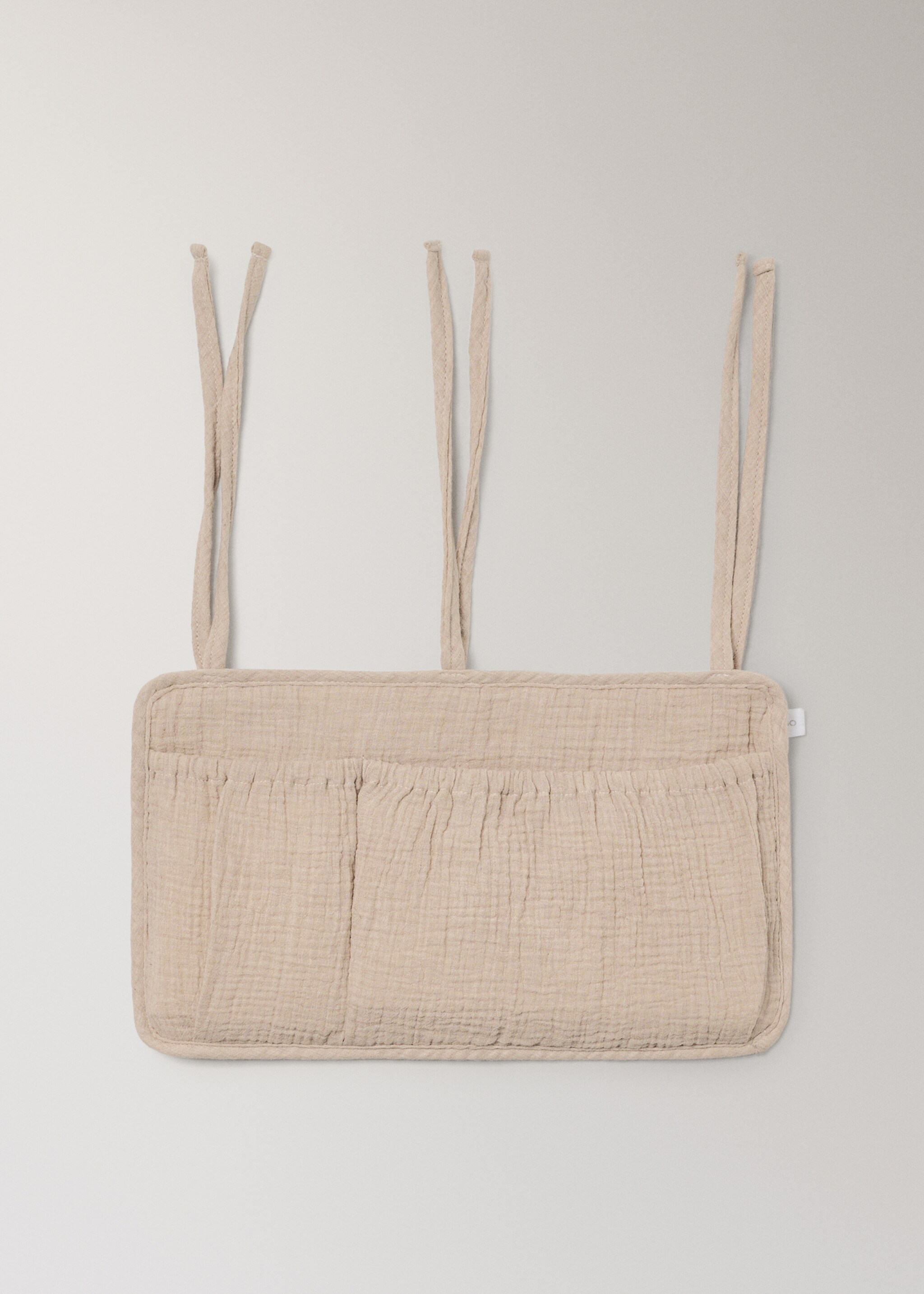 Cotton muslin cot organiser - Article without model, Beige. Ref: 27084783-00.