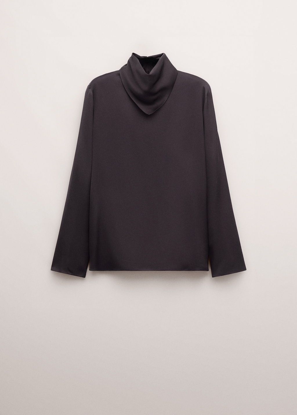 Satin turtleneck blouse - image 2