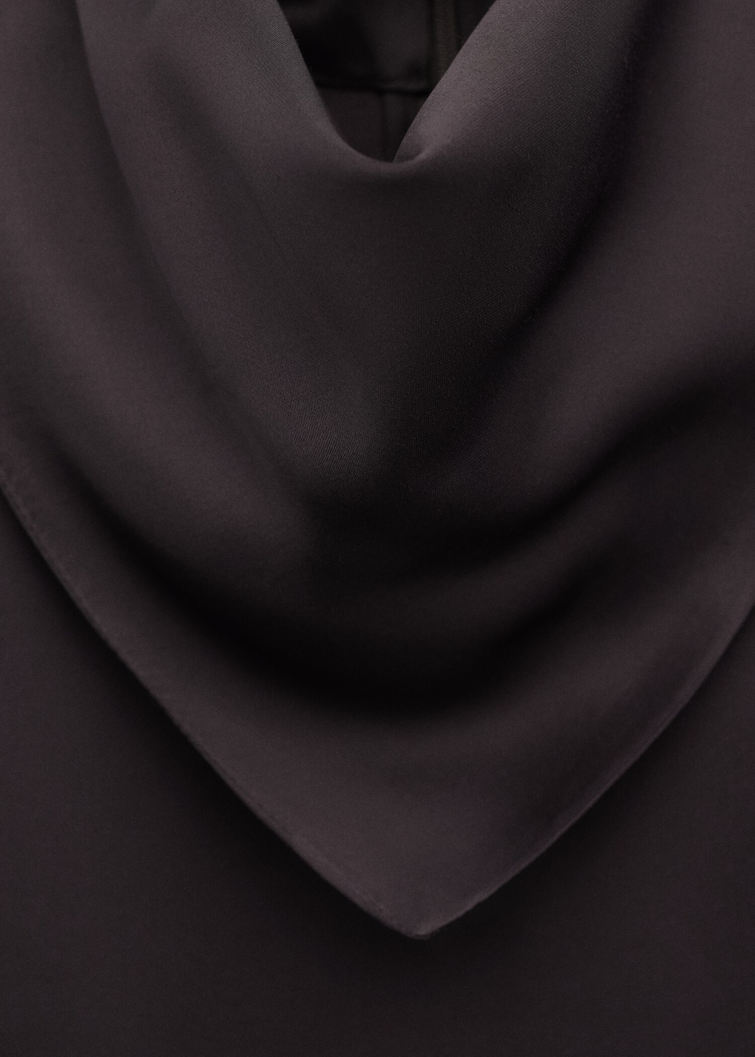 Satin blouse with a turtleneck - Details of the article 8