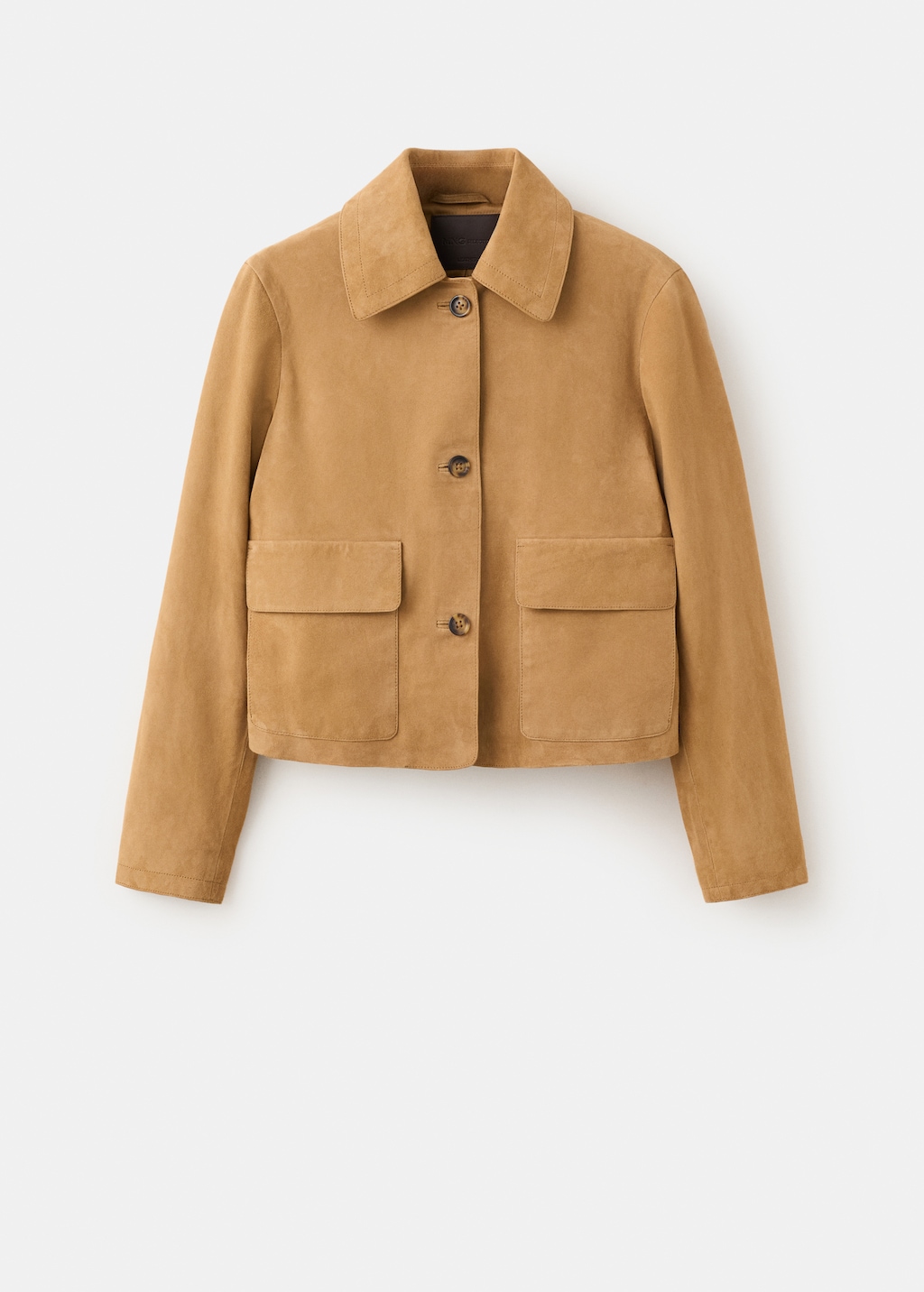 Chest-pocket suede jacket - image 2