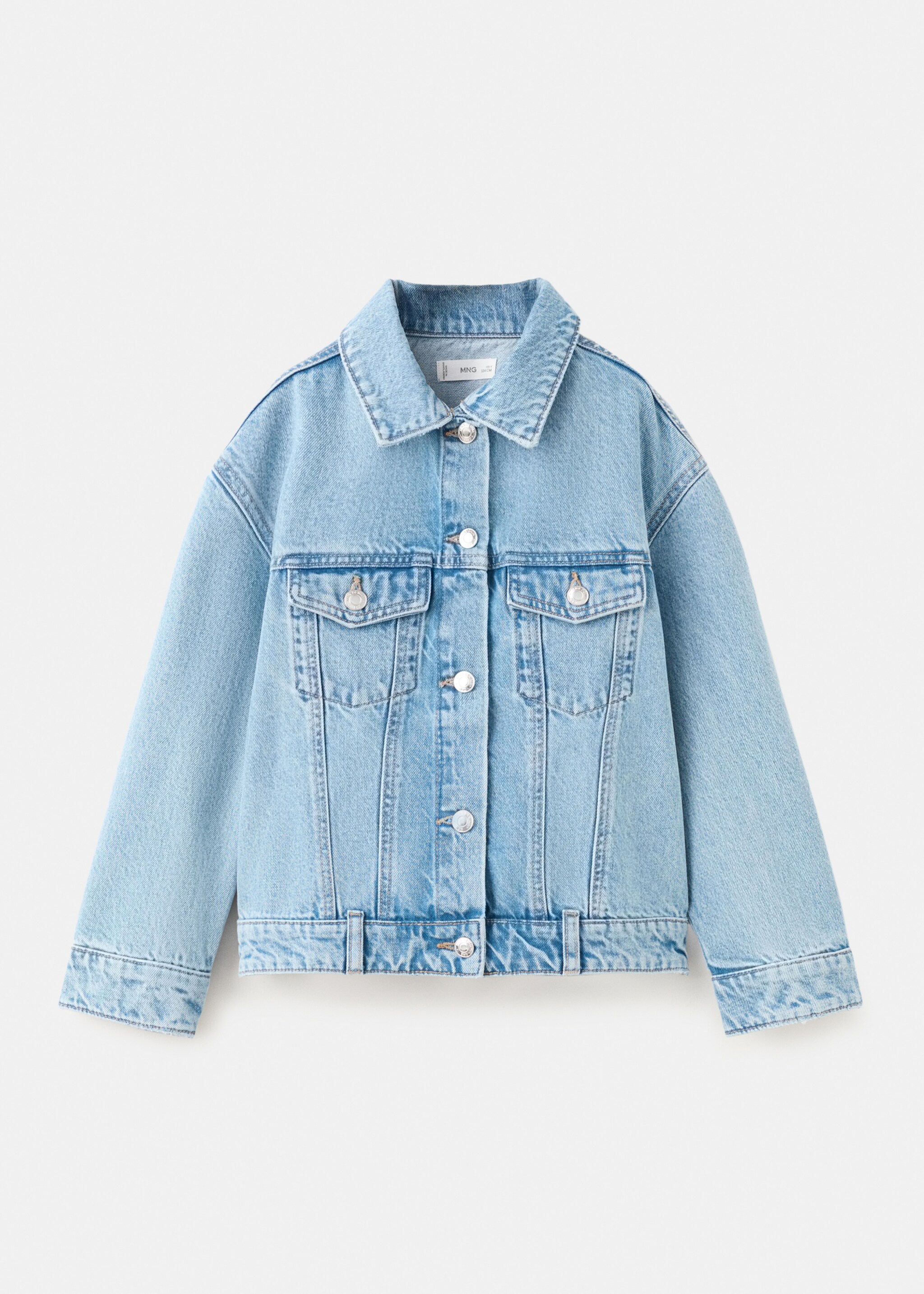 Basic denim jacket - Article without model, Medium Blue. Ref: 27085142-00.