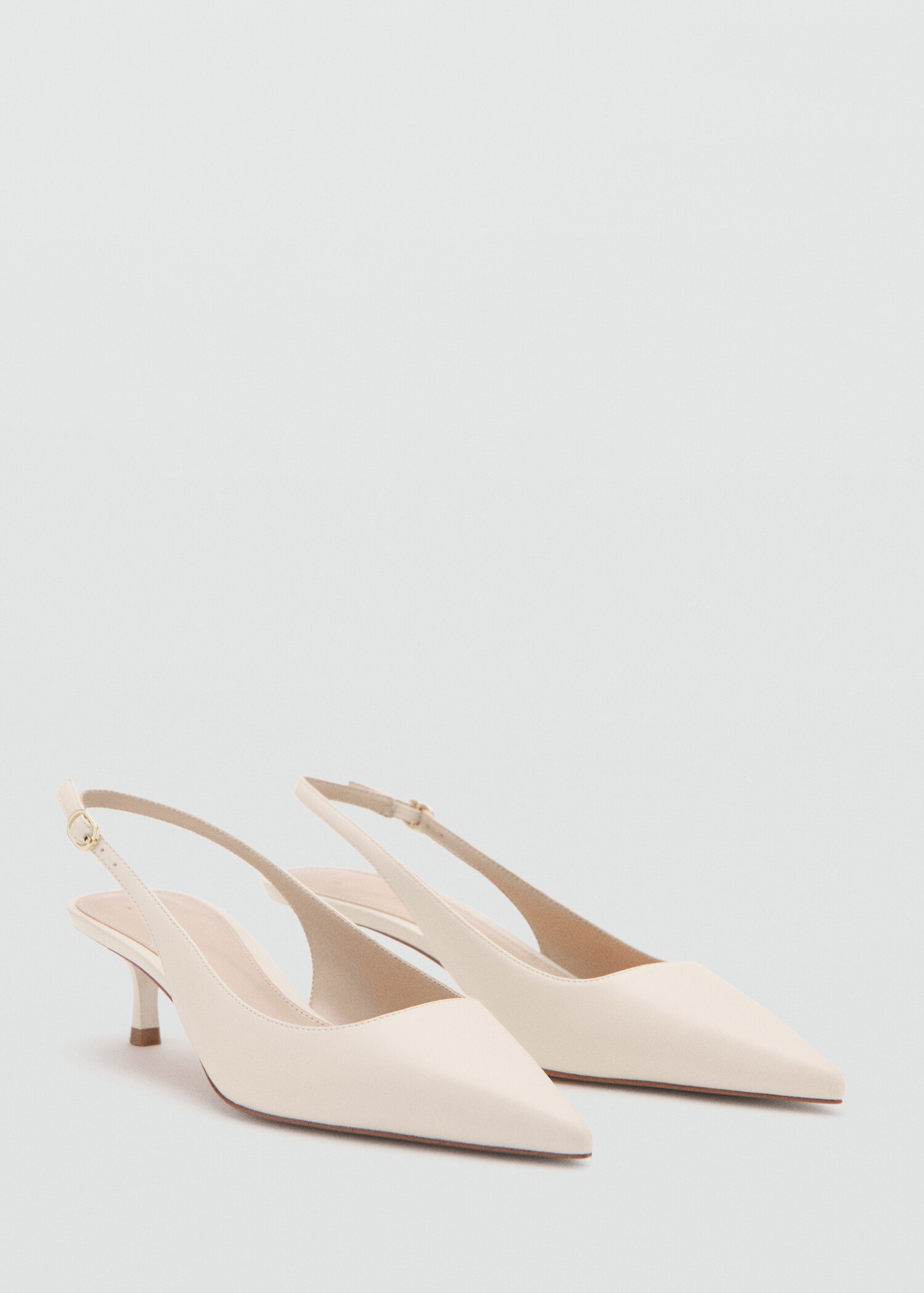 Kitten-heel pointed shoes - Medium plane