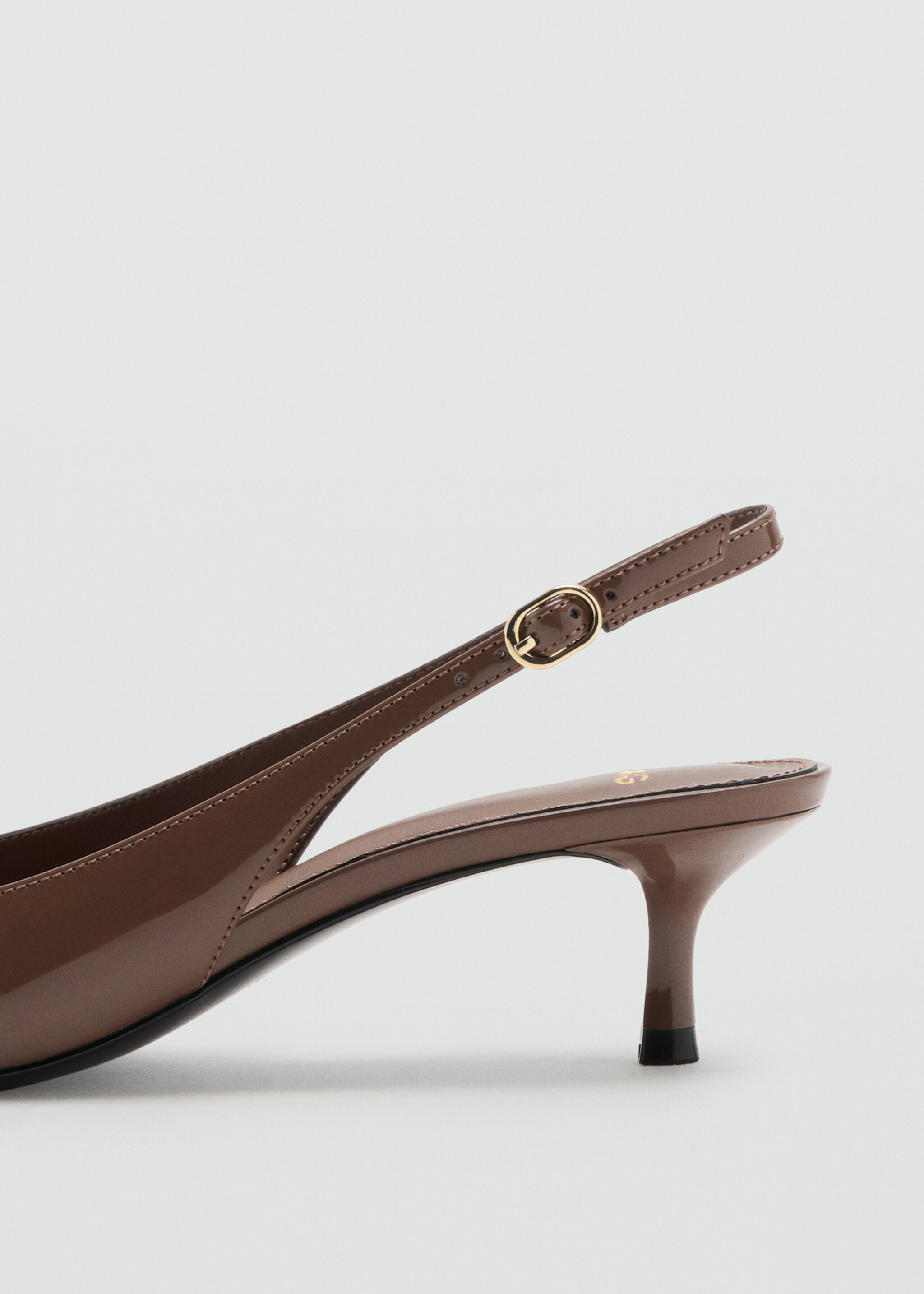 Туфли на каблуке kitten с острым мысом - Деталь изделия 1, Шоколадный. Ref: 27085156-00.