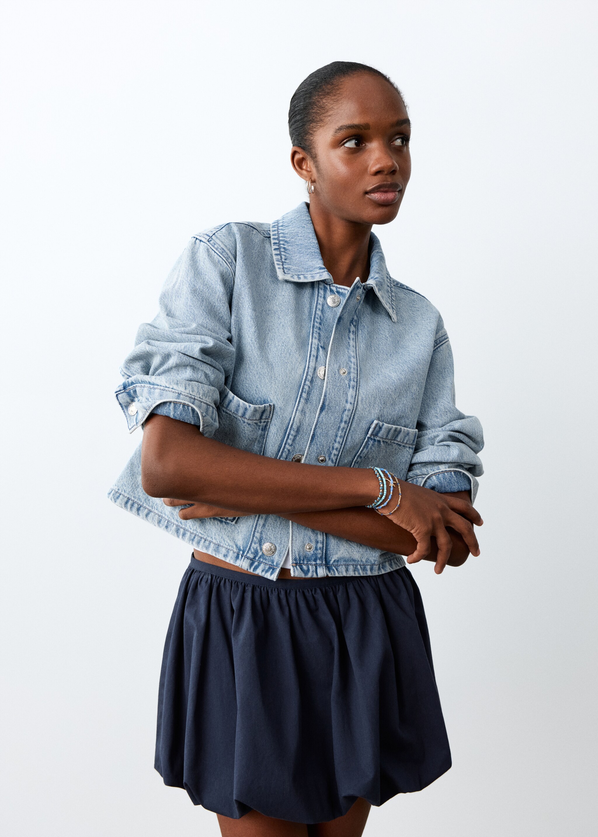 Denim jacket pockets - Medium plane, Medium Blue. Ref: 27085157-00.