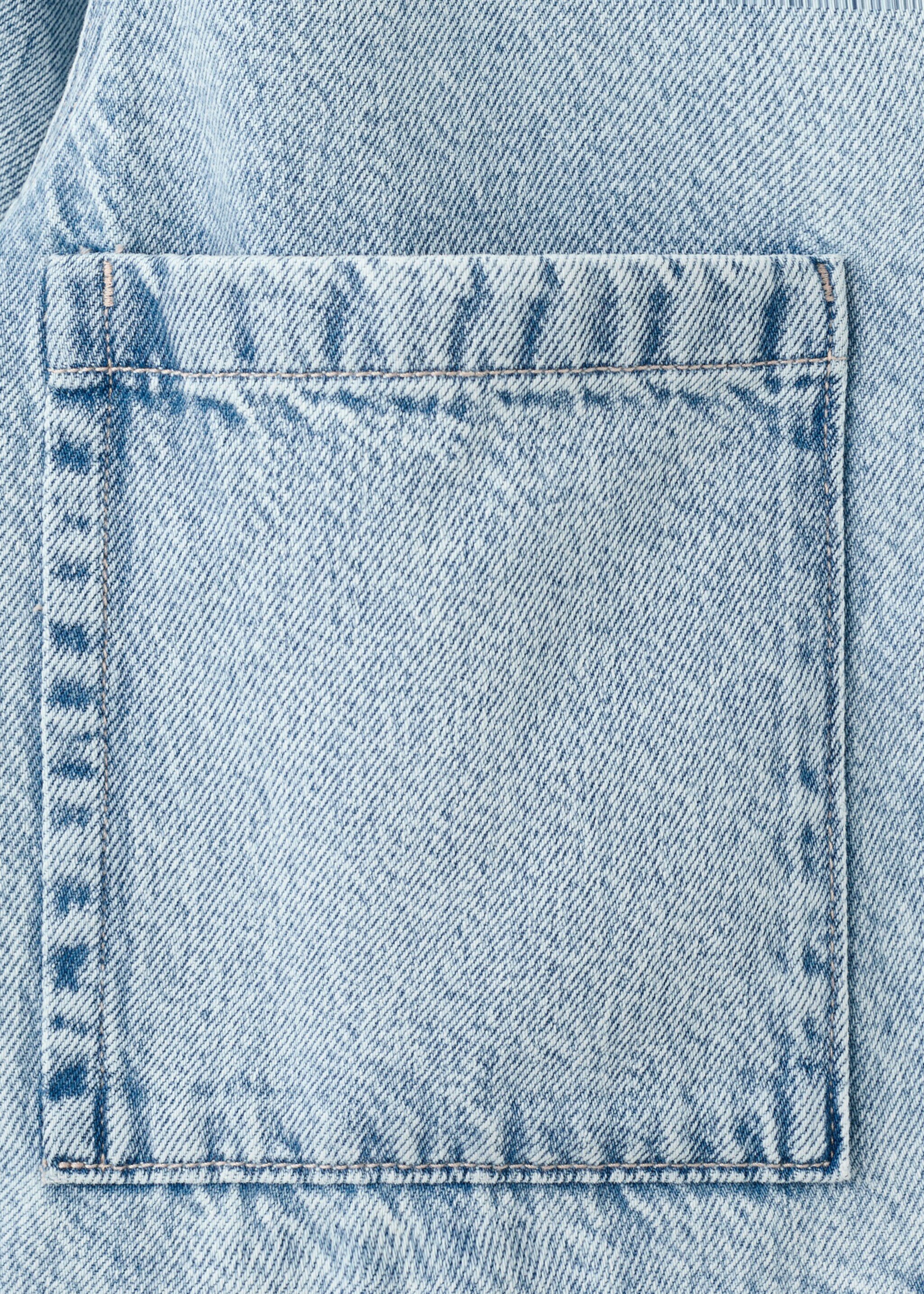 Denim jacket pockets - Details of the article 0, Medium Blue. Ref: 27085157-00.