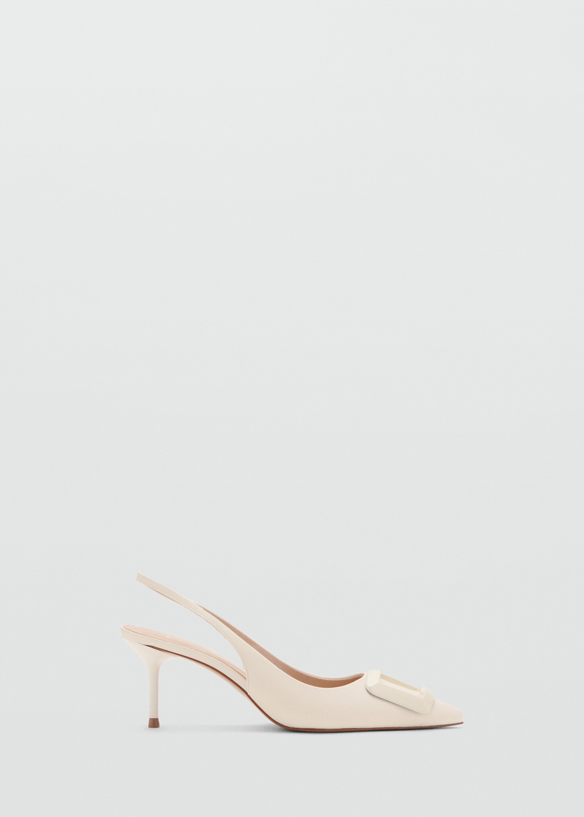 Patent heeled shoes - Article without model, Ecru. Ref: 27085158-00.