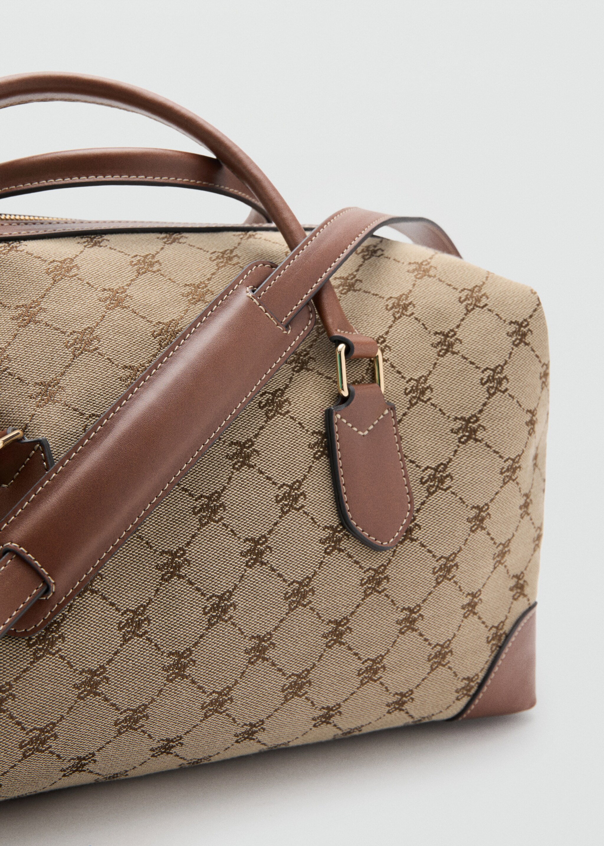 Logo print bowling bag - Details of the article 1, Leather. Ref: 27085163-00.