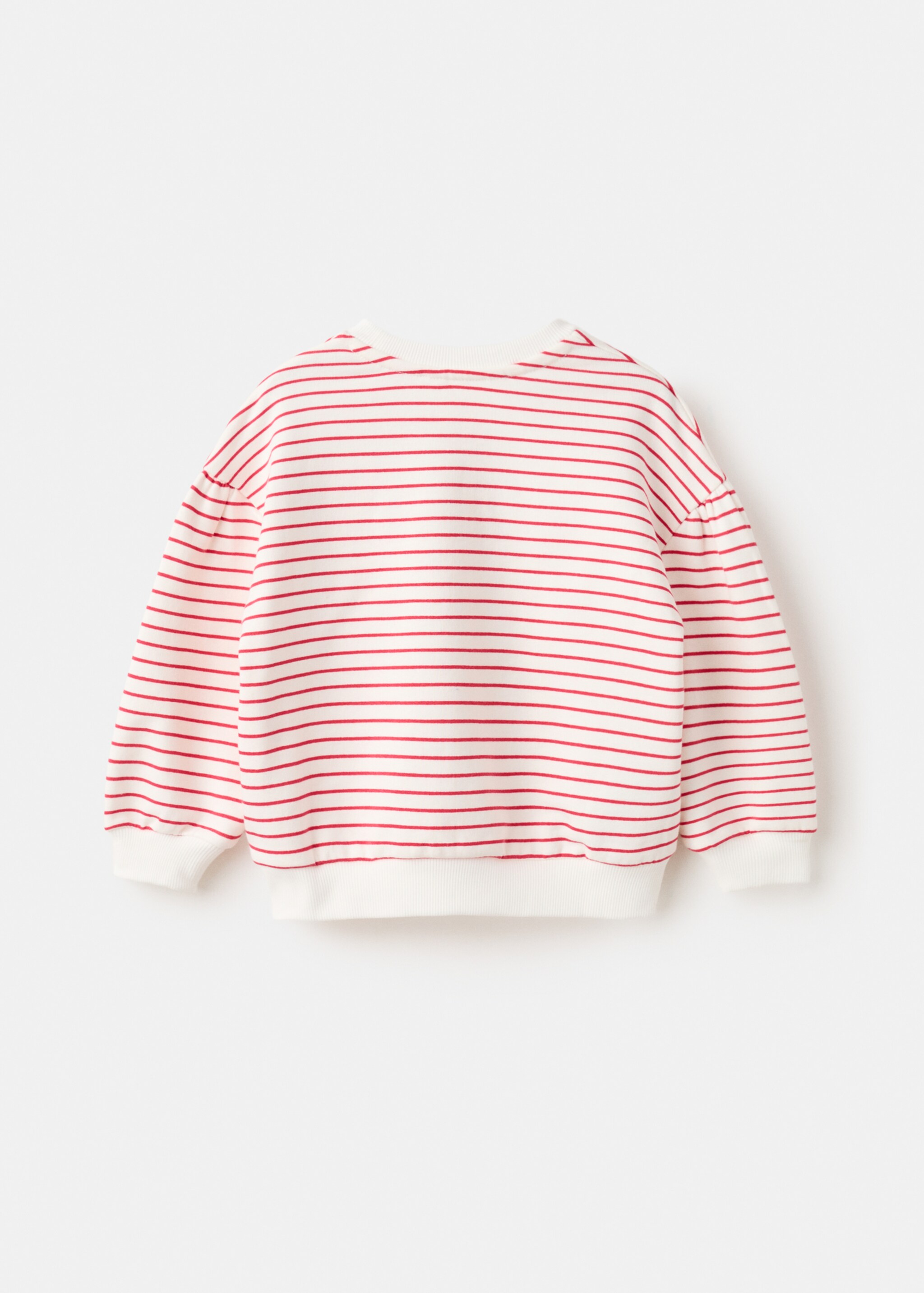 Daisy cotton sweatshirt - Reverse of the article, Red. Ref: 27085165-00.