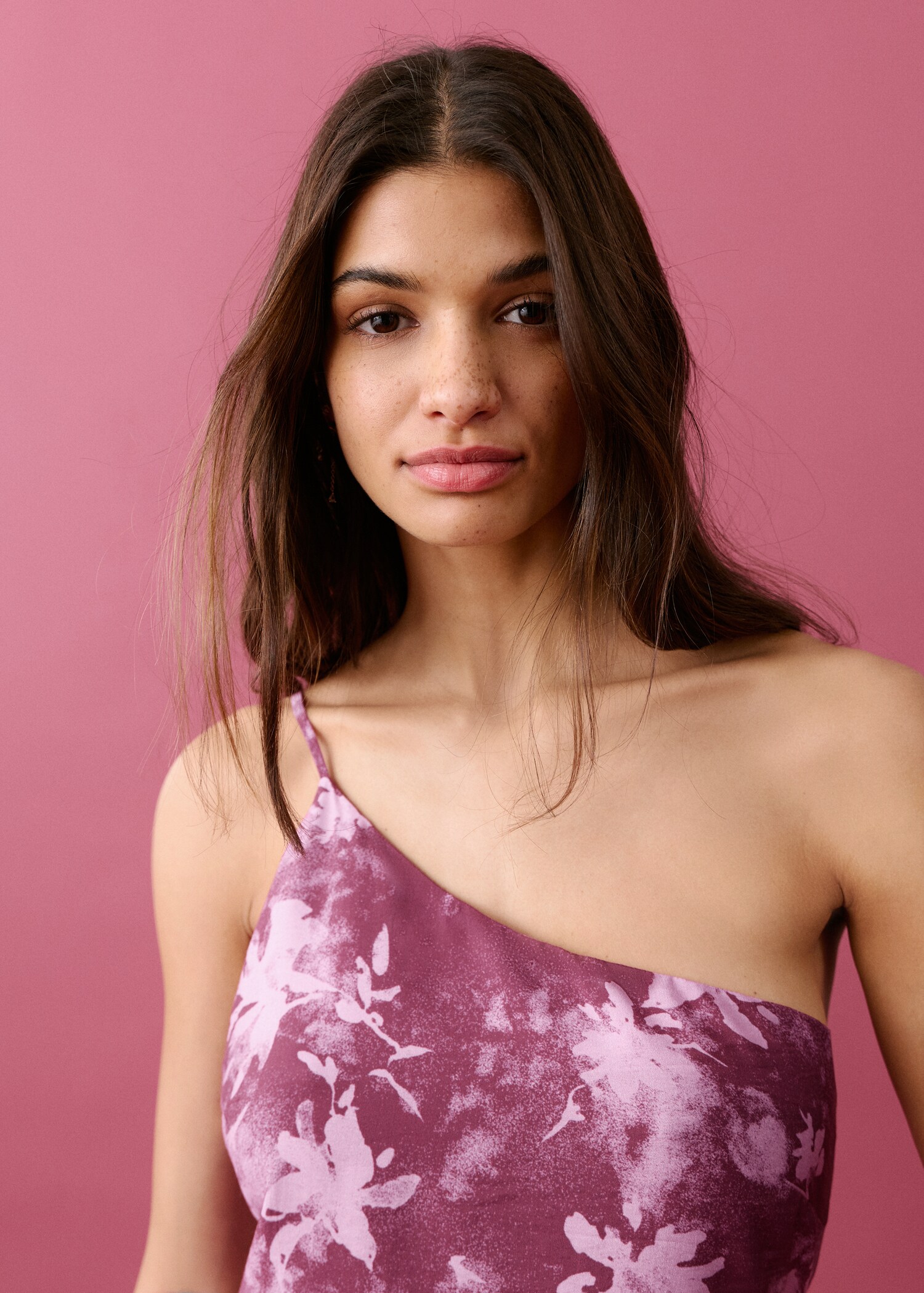 Vestido asimétrico flores - Detalle del artículo 1