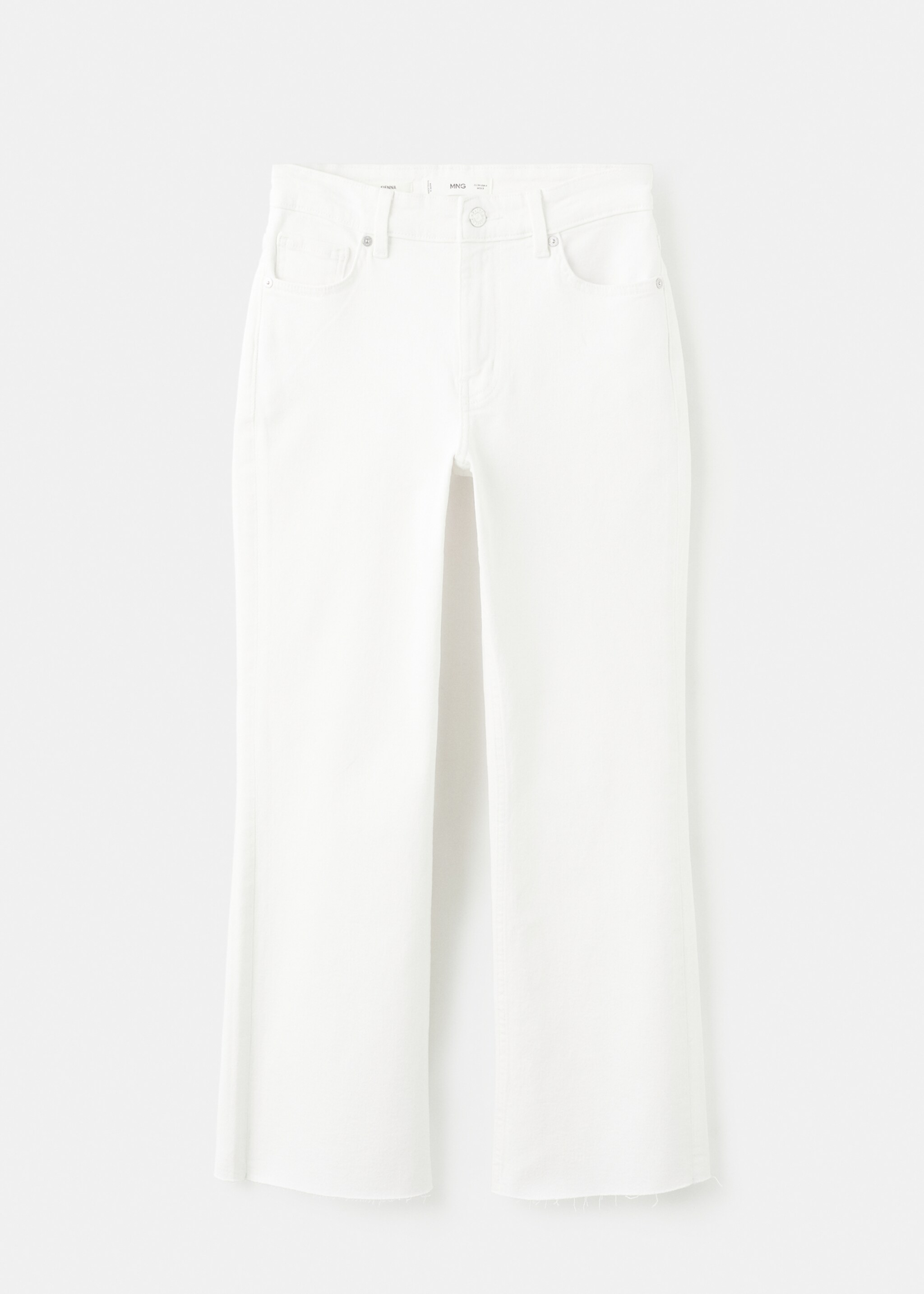 Jean Sienna flare crop - Article sans modèle, Blanc. Ref: 27085813-00.