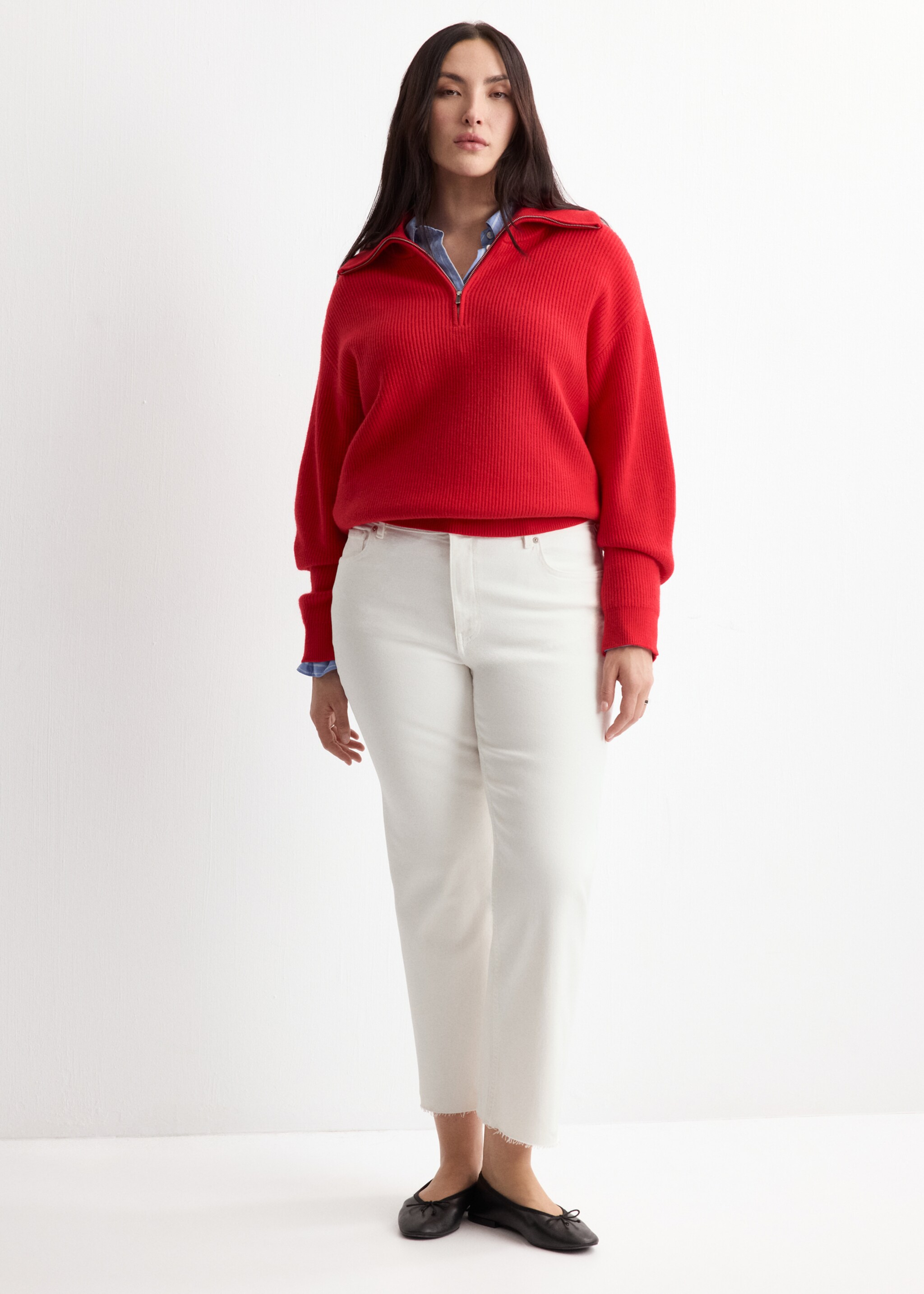 Jean Sienna flare crop - Détail de l'article 3, Blanc. Ref: 27085813-00.