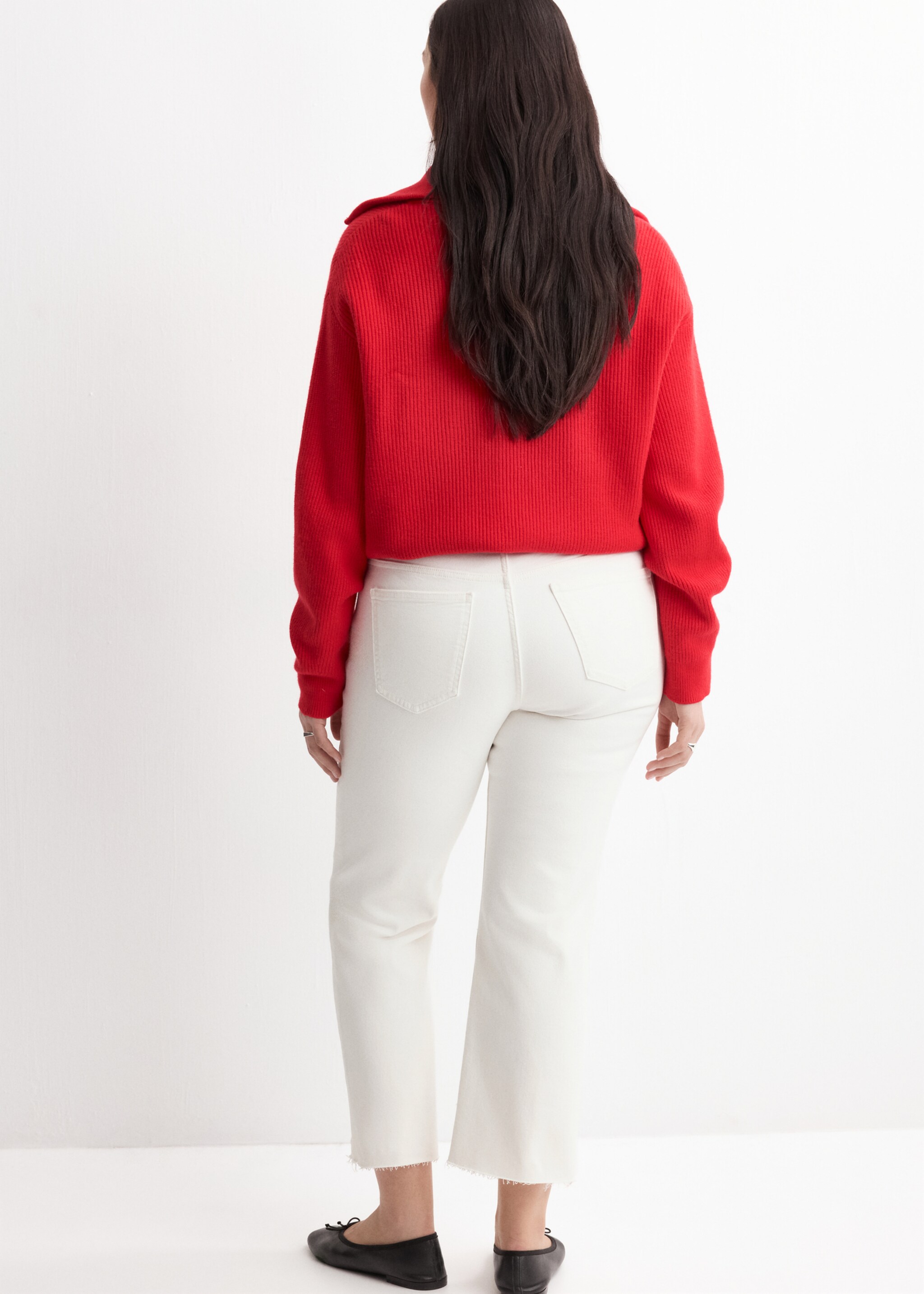 Jean Sienna flare crop - Détail de l'article 4, Blanc. Ref: 27085813-00.