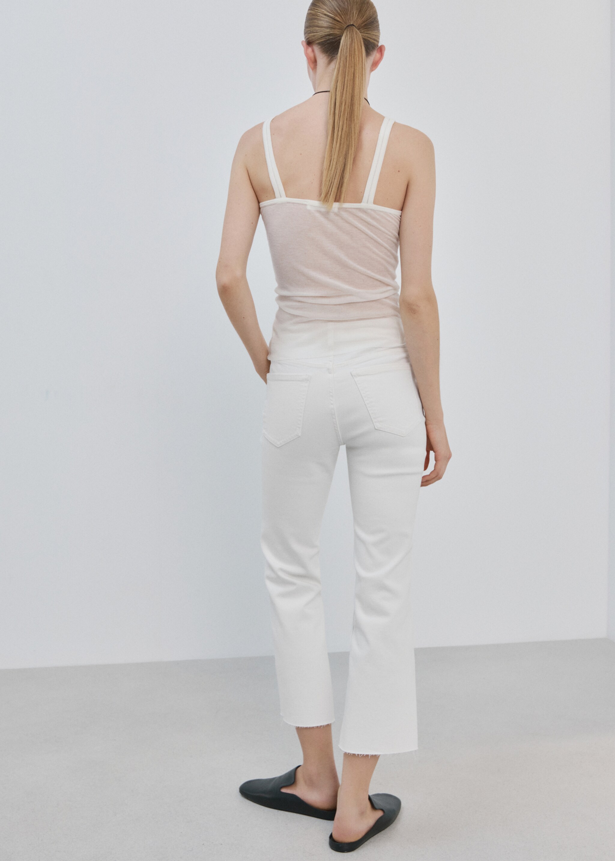 Jean Sienna flare crop - Verso de l’article, Blanc. Ref: 27085813-00.