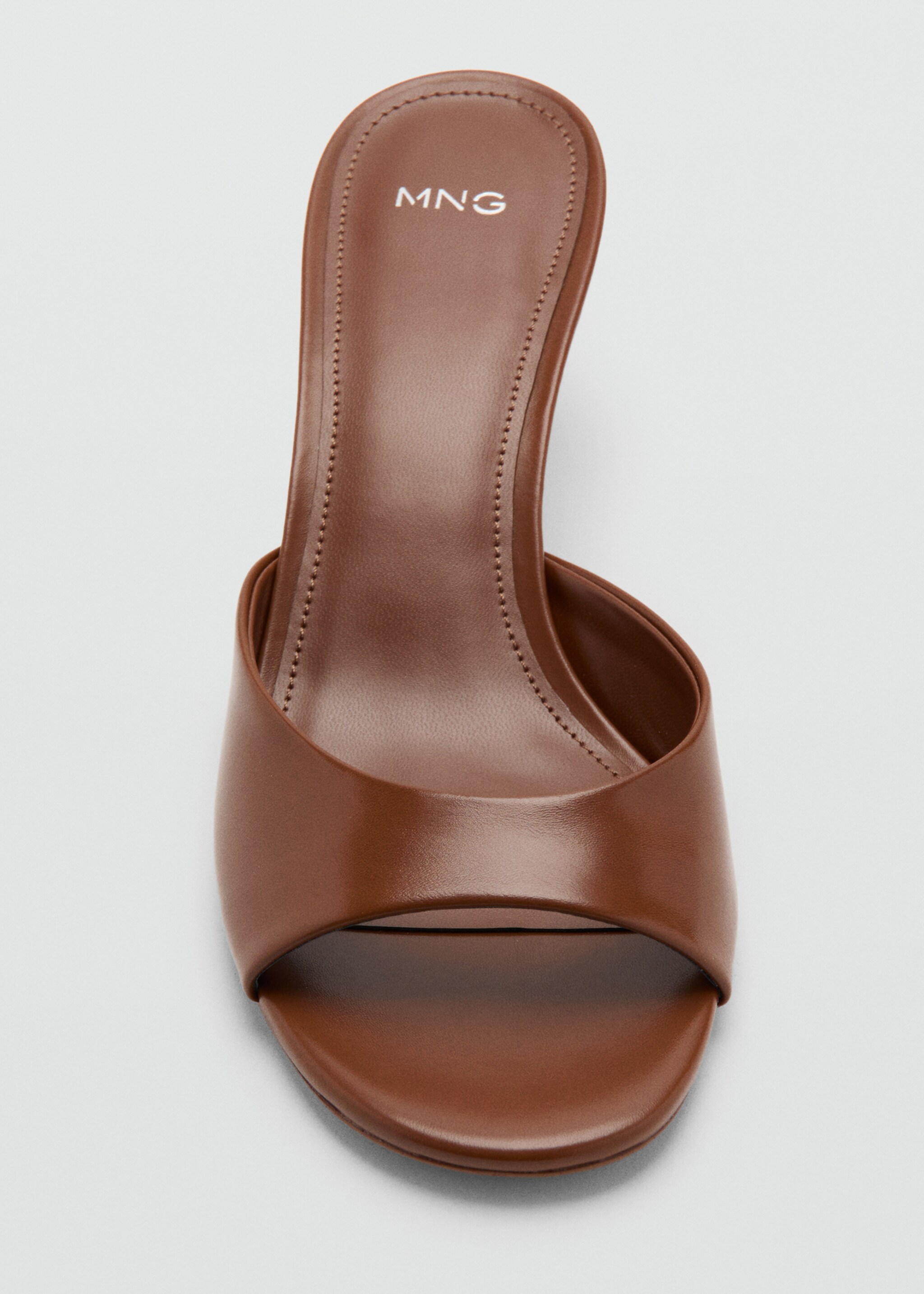 Pointed heel sandals - Details of the article 2, Cognac. Ref: 27085814-00.