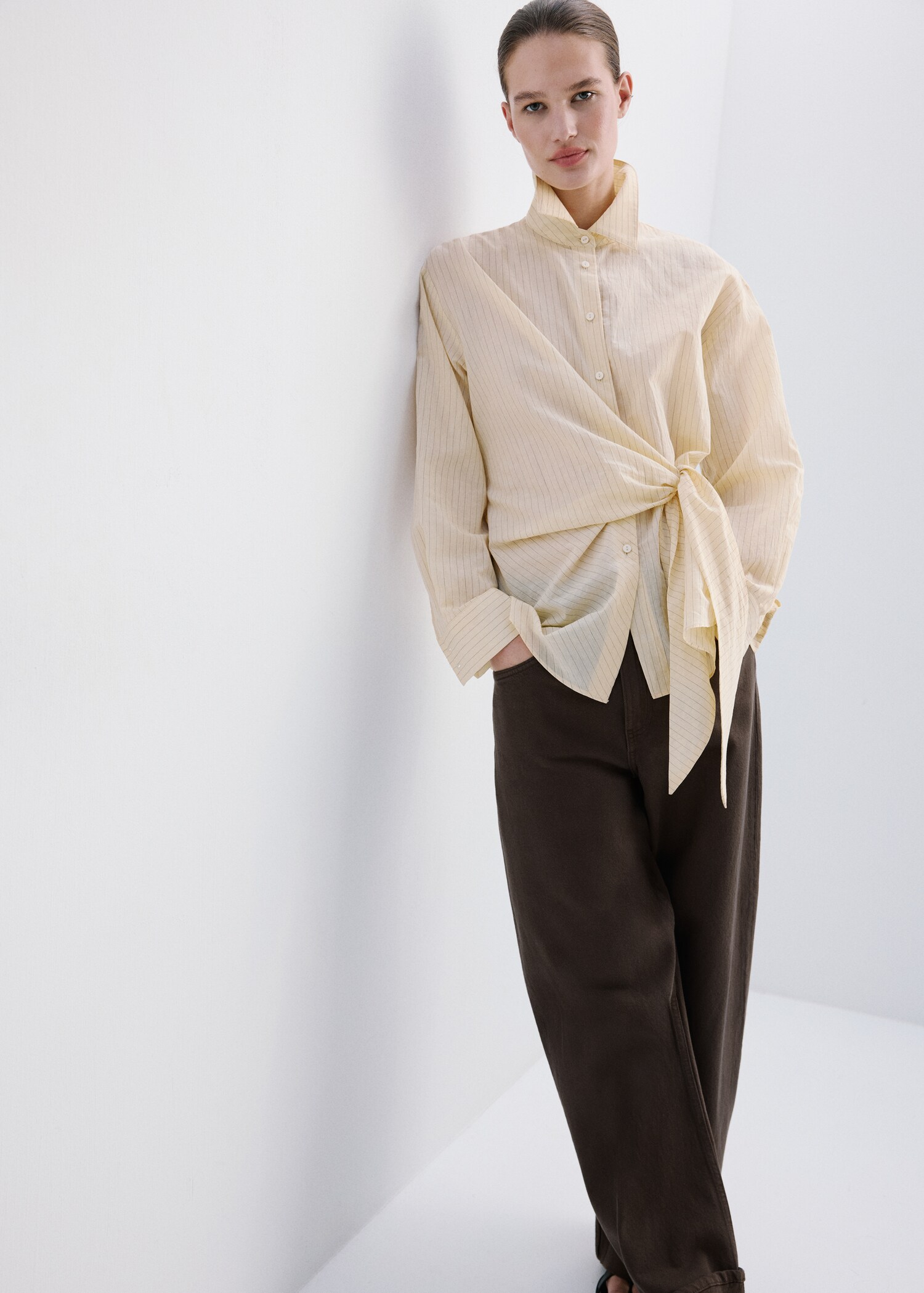 جينز بالون بطيّة في الأسفل - تفاصيل المنتج 6