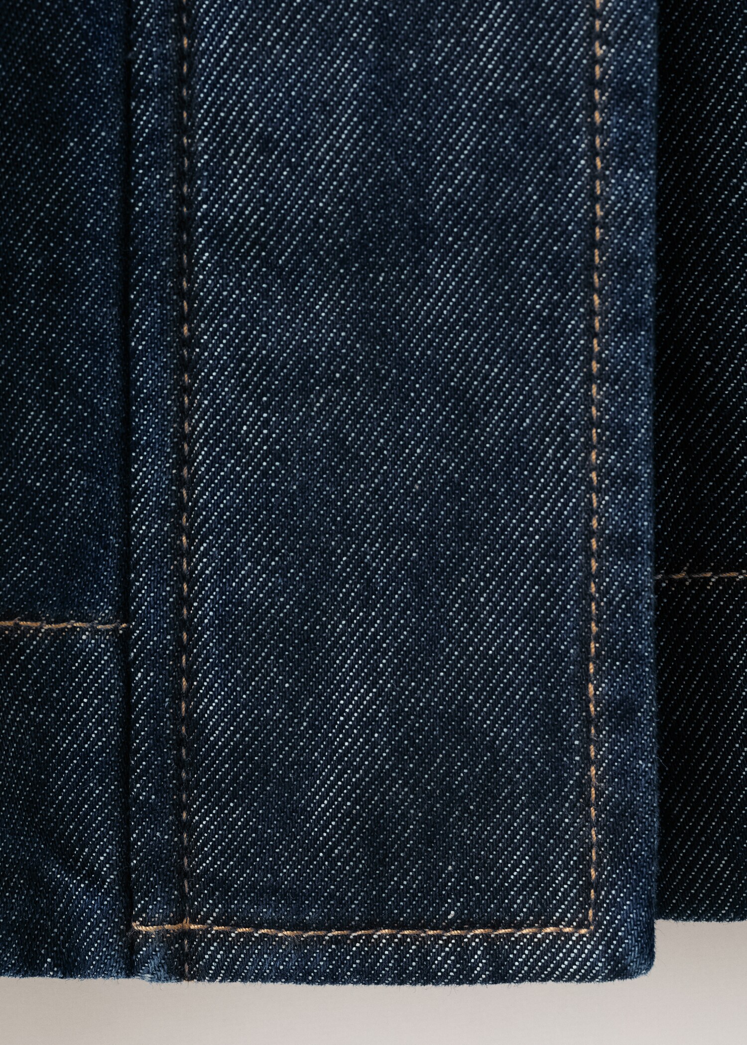 Denim parka met gesmokte taille - Detail van het artikel 8
