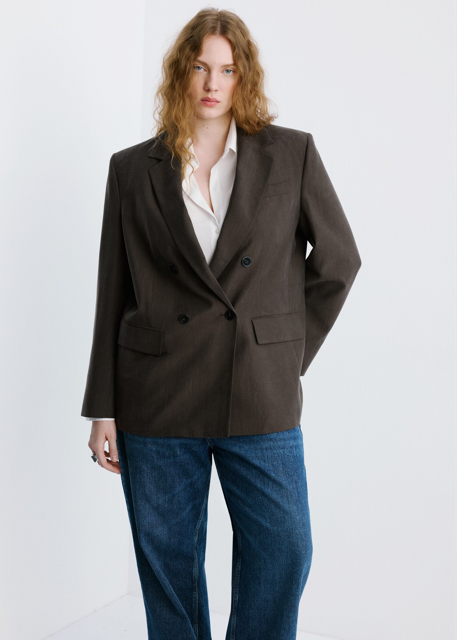 Straight-fit lyocell suit jacket - Details of the article 5