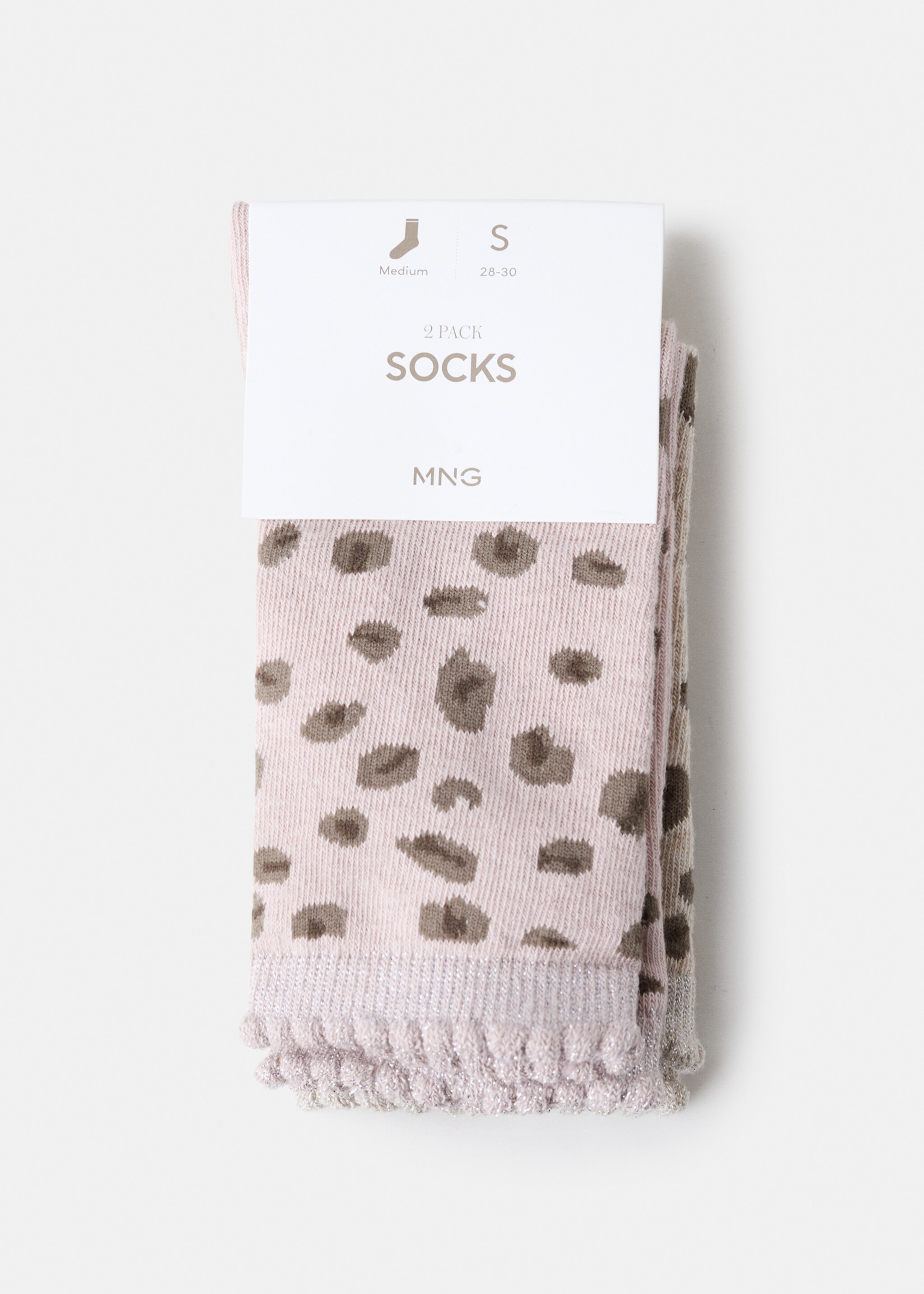 2 pack patterned socks - Details of the article 0, Medium Brown. Ref: 27085836-00.