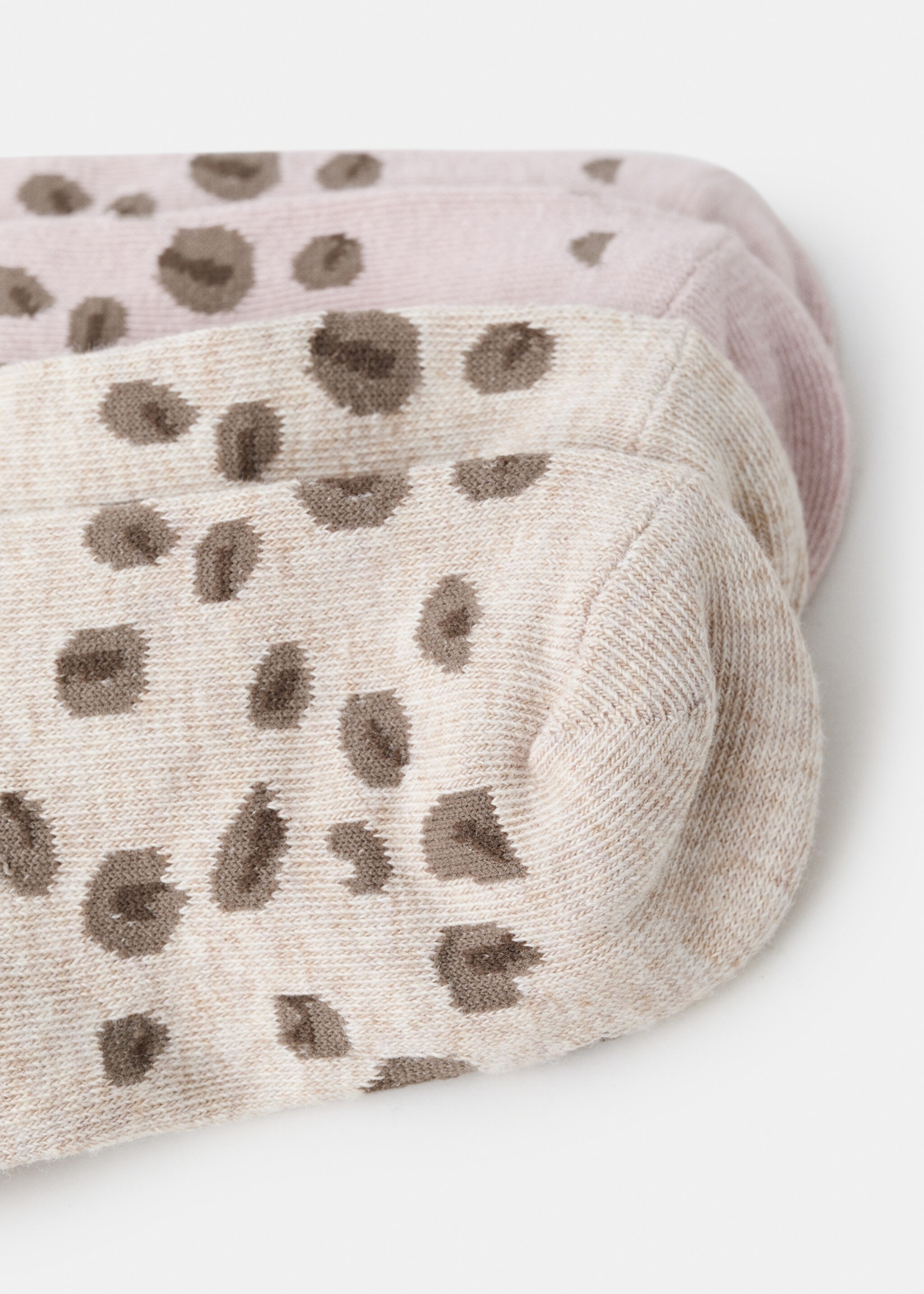 2 pack patterned socks - Reverse of the article, Medium Brown. Ref: 27085836-00.