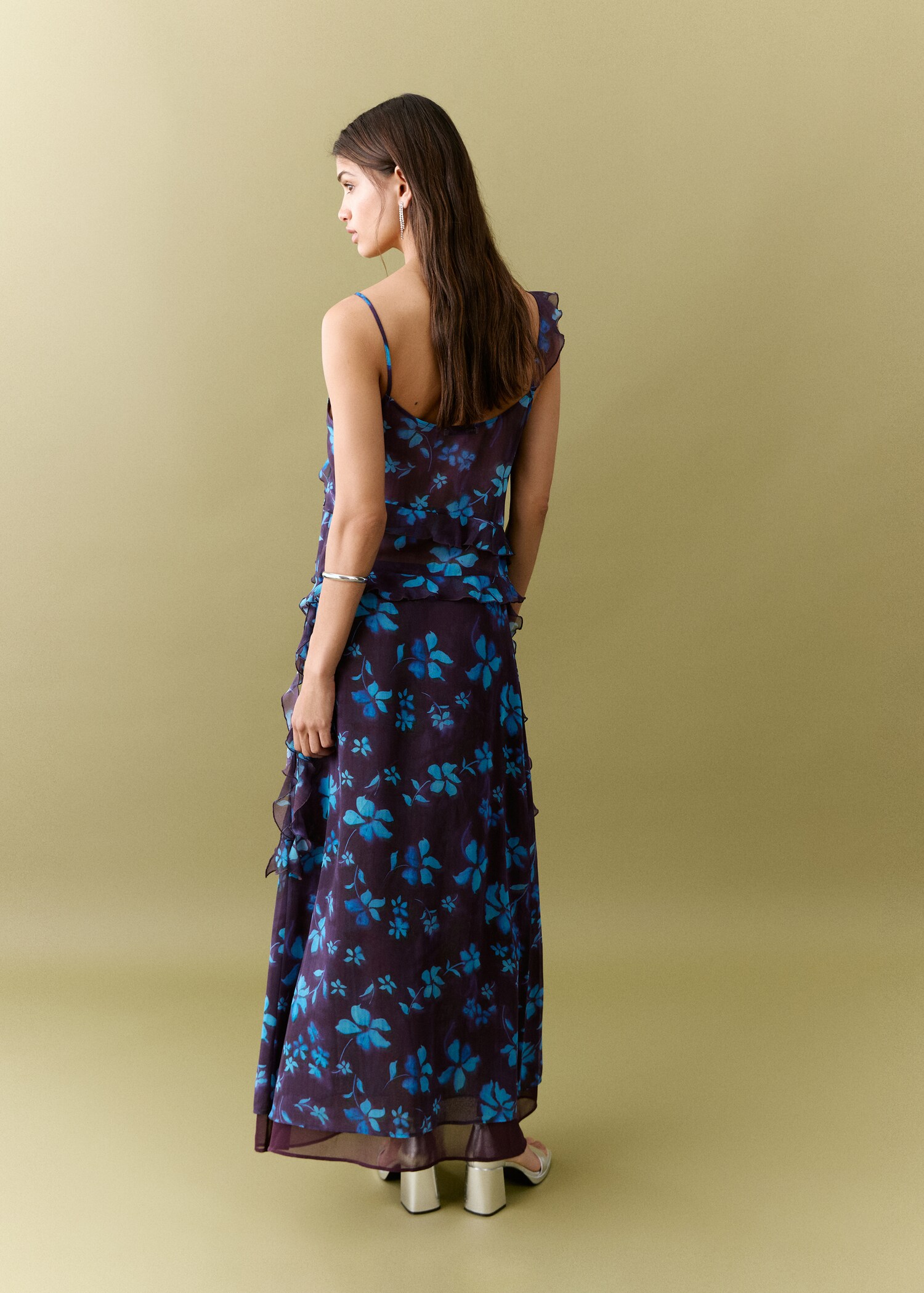 Floral print skirt - Reverse of the article