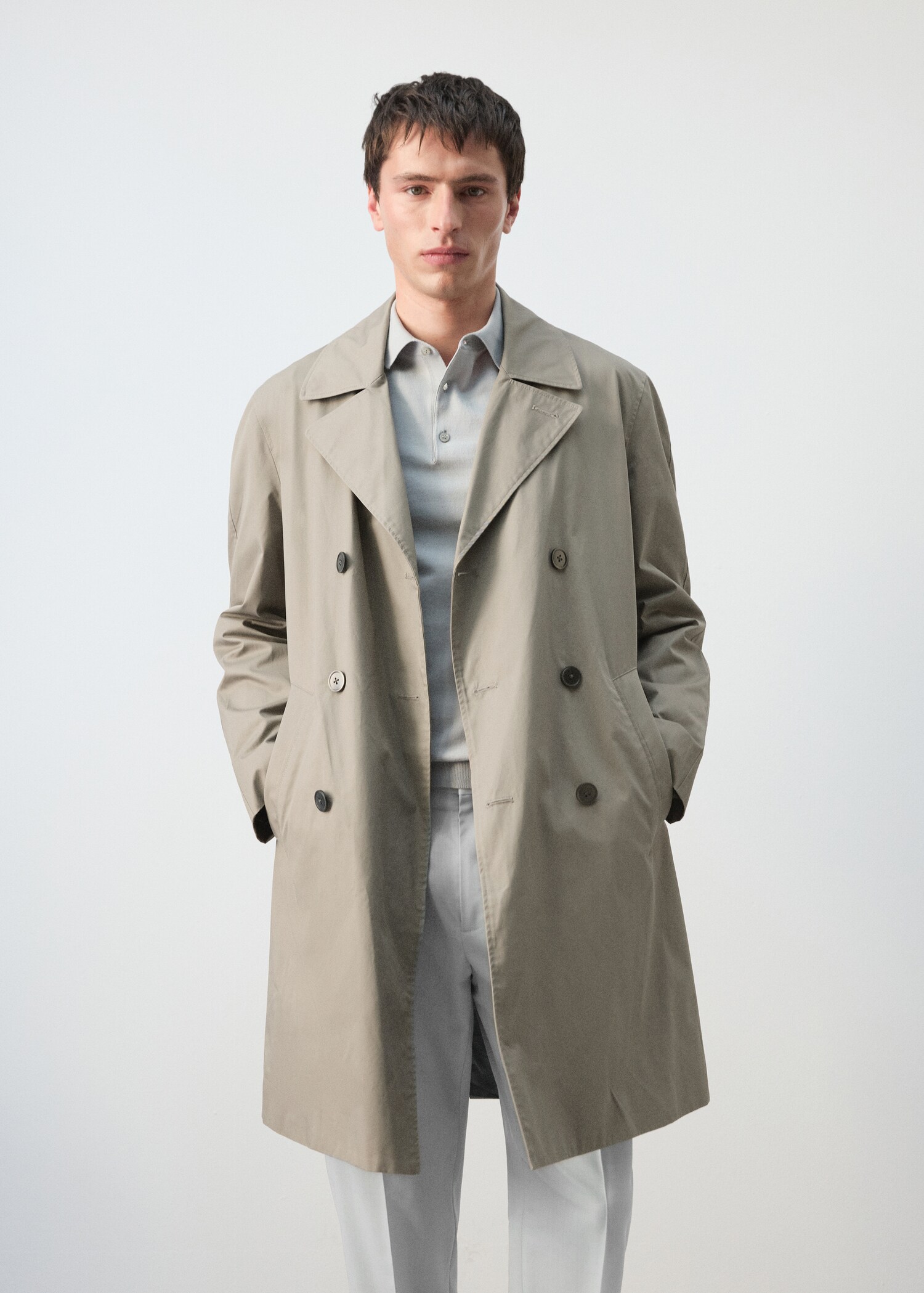 Trench 100 % coton regular-fit - Plan moyen