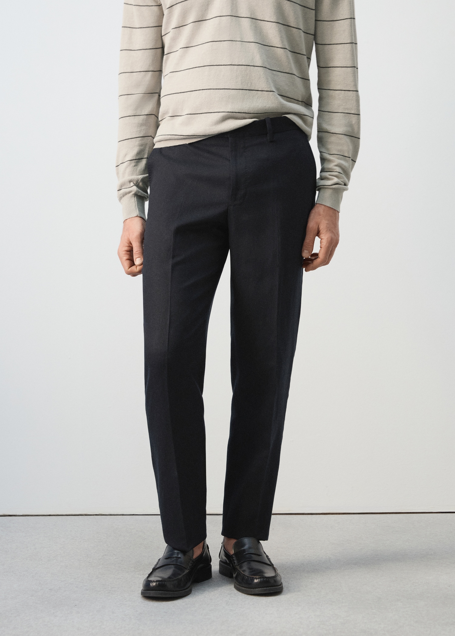 Amalfi slim fit suit trousers - Medium plane