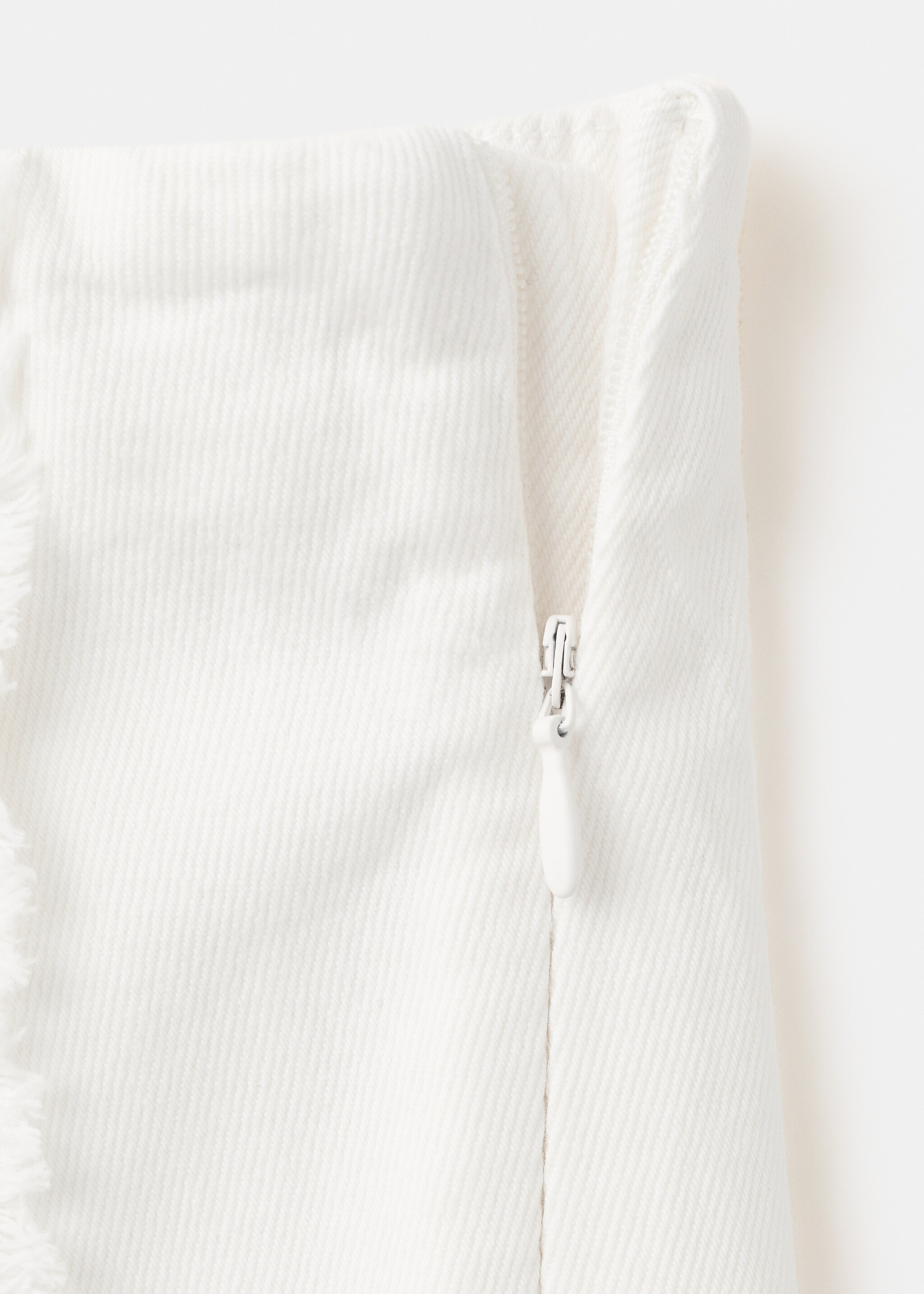 Long skirt with distressed details - Details of the article 0, Off White. Ref: 27085931-00.