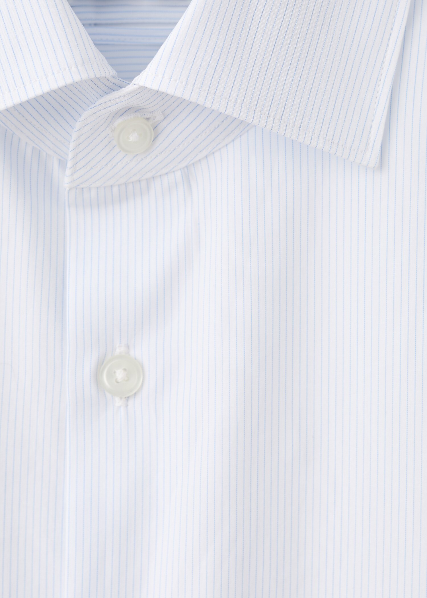 100% cotton striped slim-fit shirt - Details of the article 8