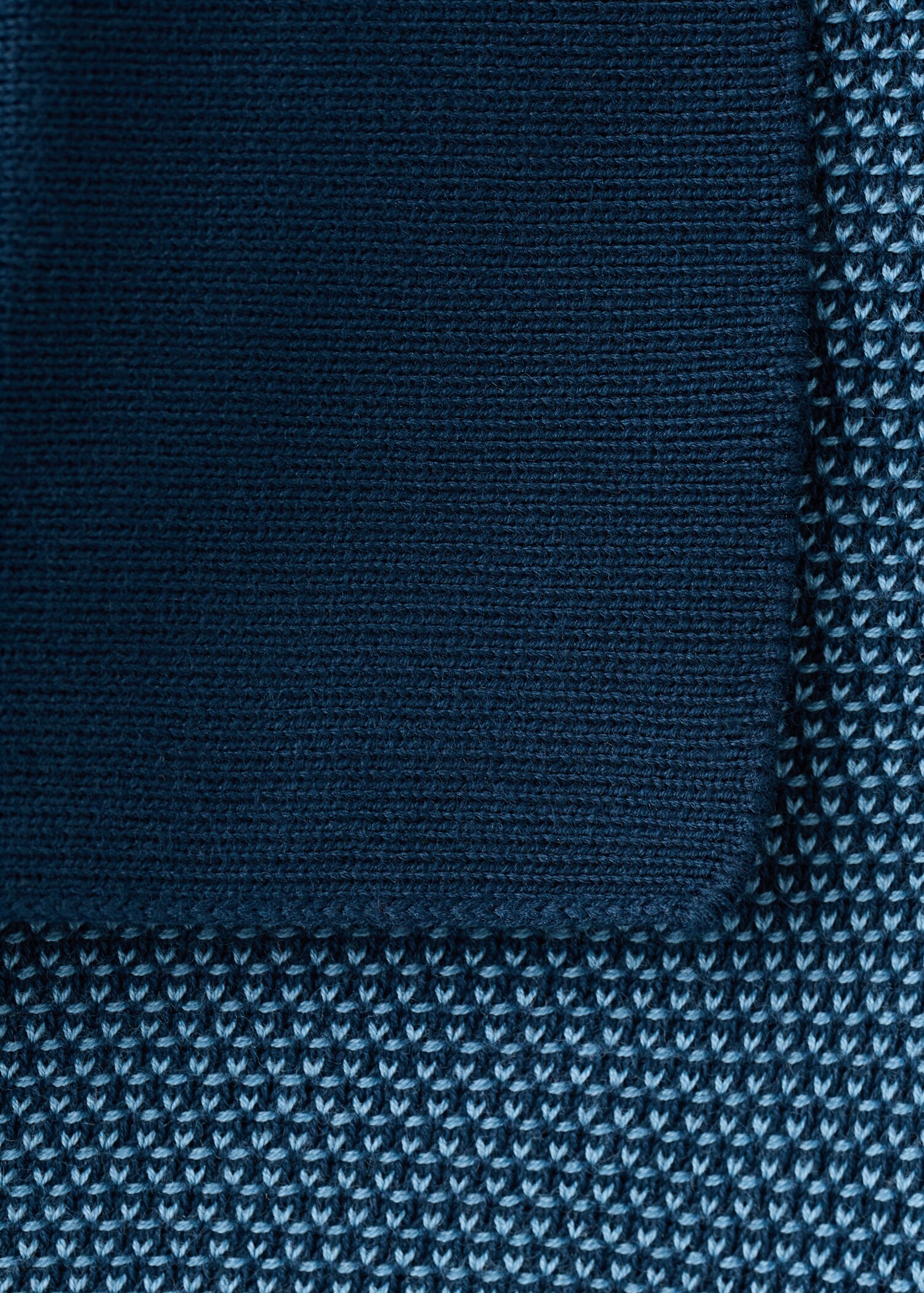 Polo aus 100% Baumwolle in kombiniertem Strick - Detail des Artikels 0