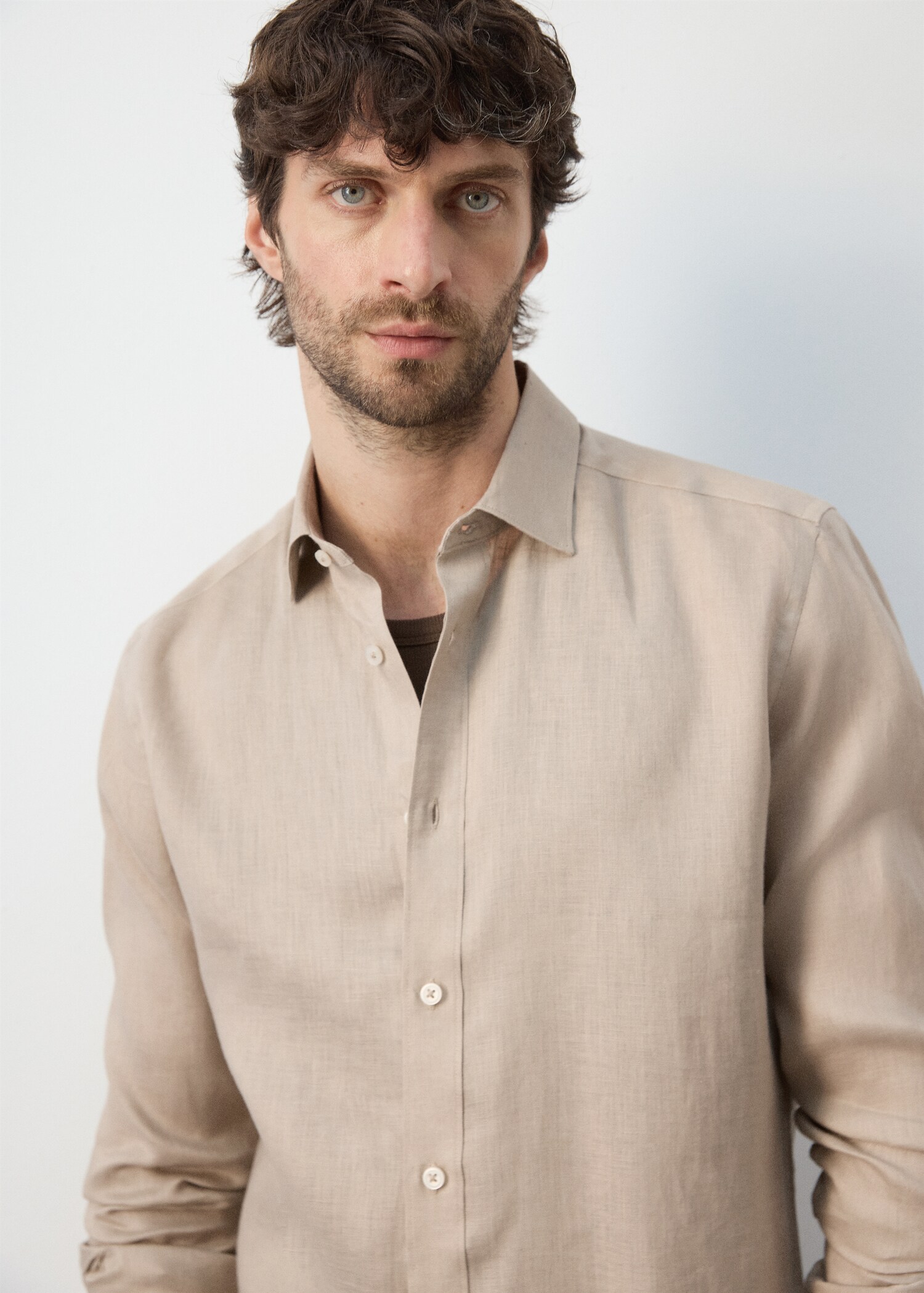 Chemise regular fit 100 % lin - Détail de l'article 1