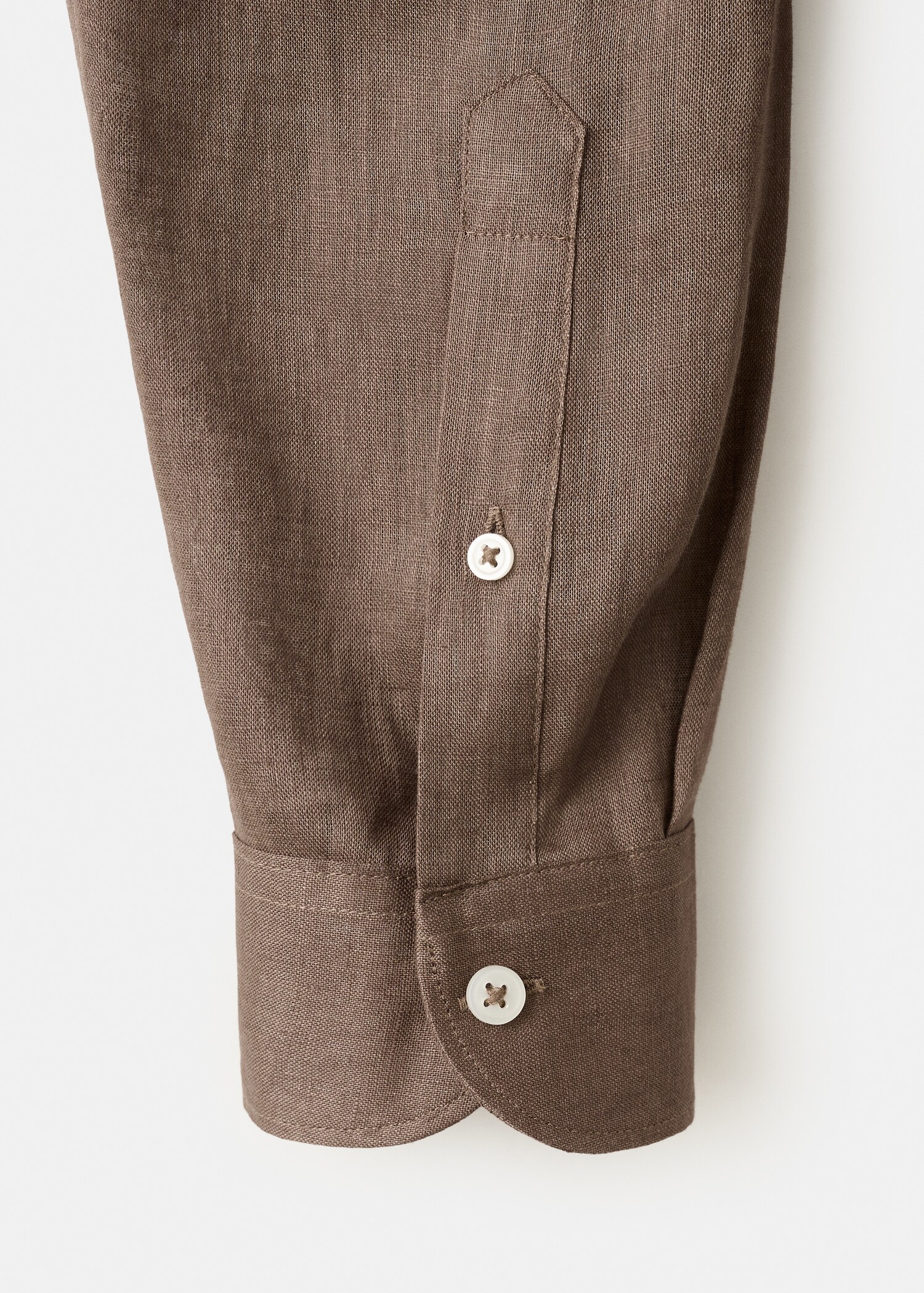 Regular-fit 100% linen shirt - Details of the article 0