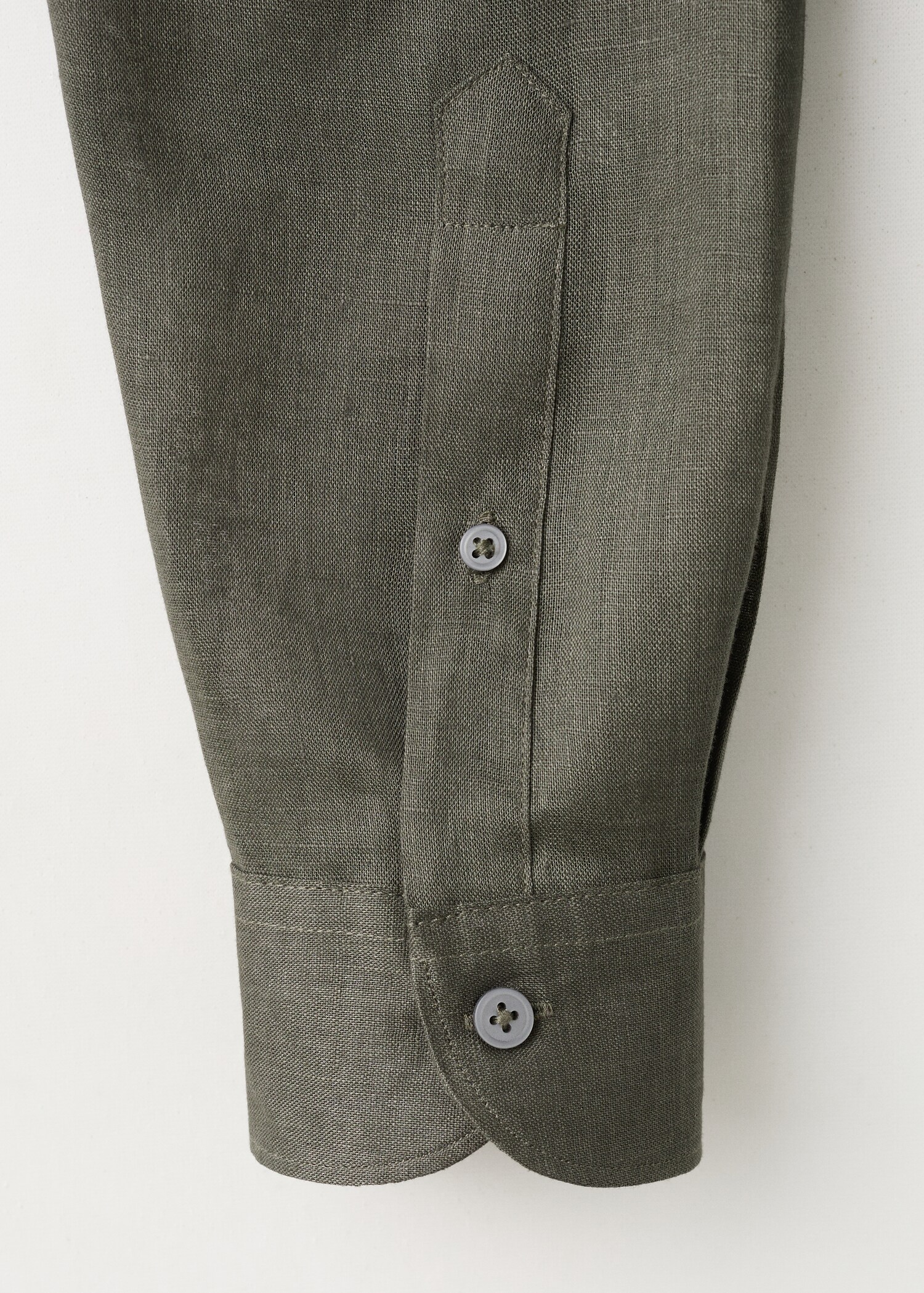 Regular-fit 100% linen shirt - Details of the article 0