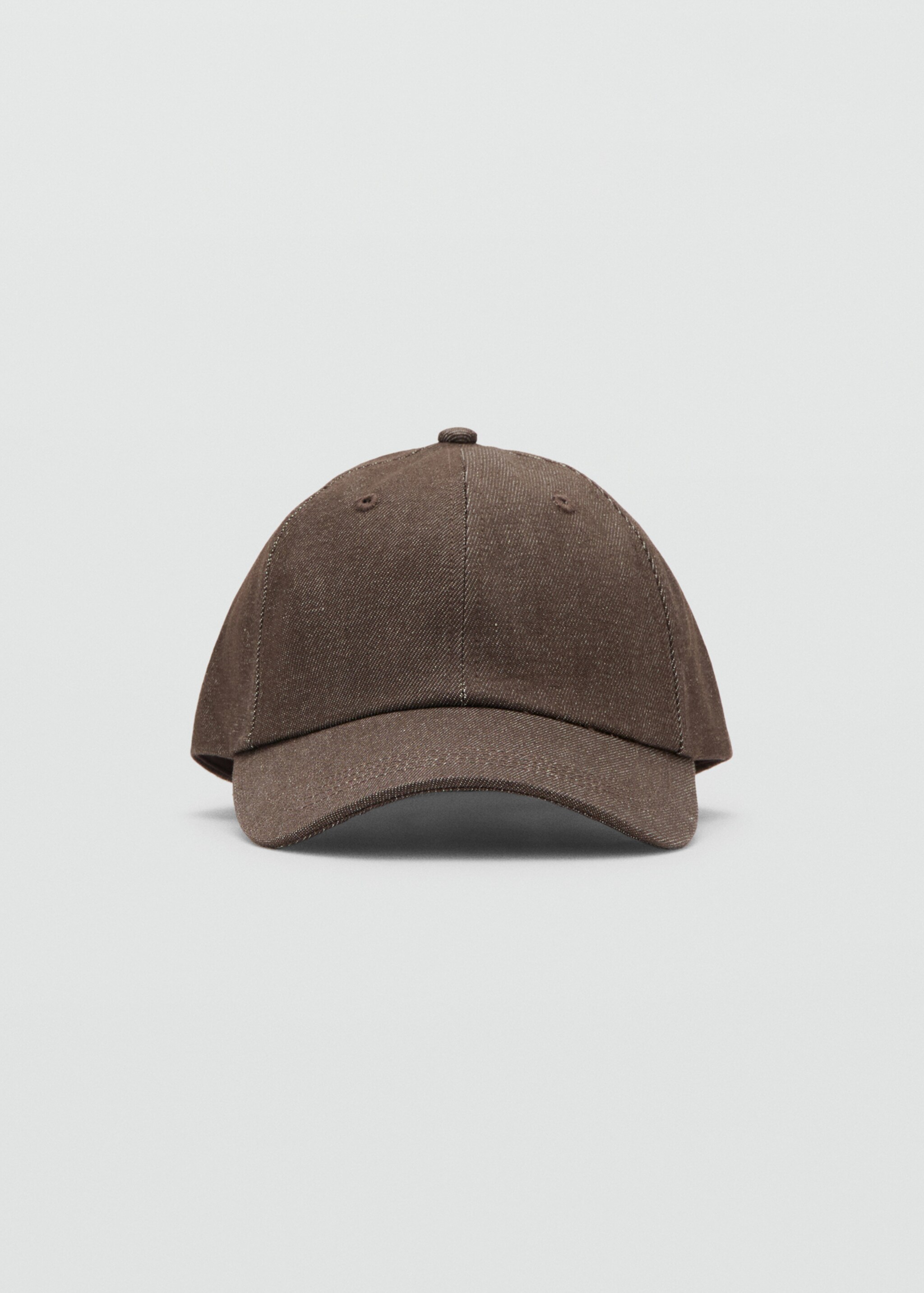 Denim cap - Medium plane, Chocolate. Ref: 27085948-00.