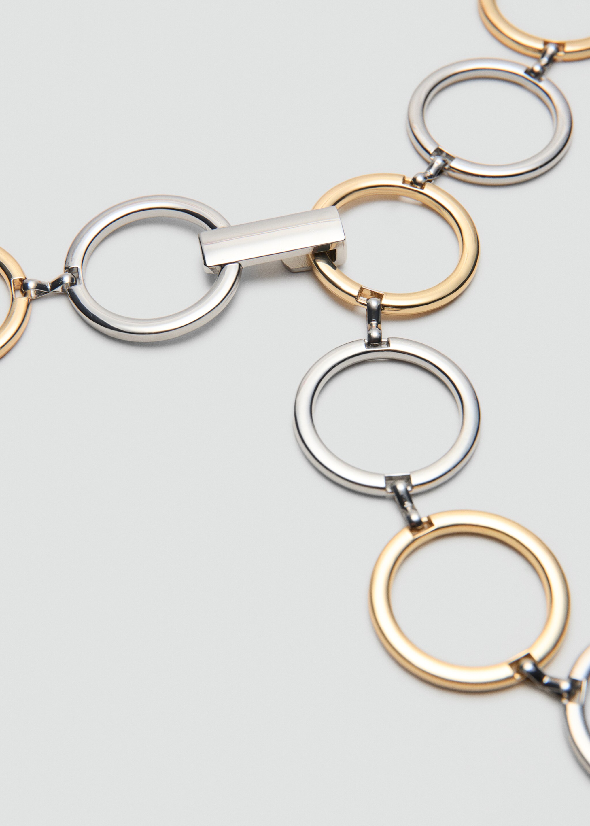 Ring chain belt - Details of the article 1, Silver. Ref: 27085951-00.