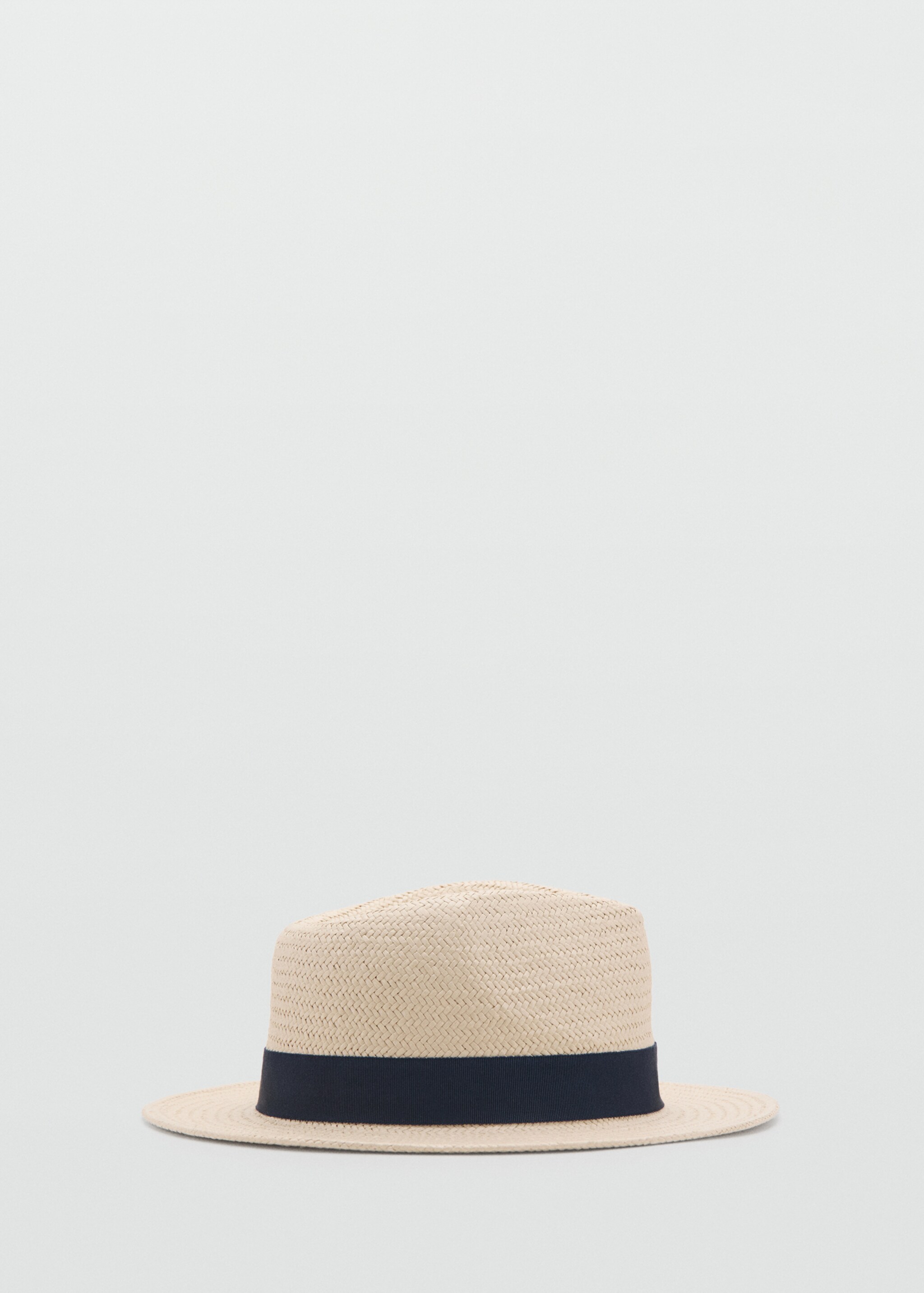 Natural fiber bow hat - Article without model, Ecru. Ref: 27085952-00.