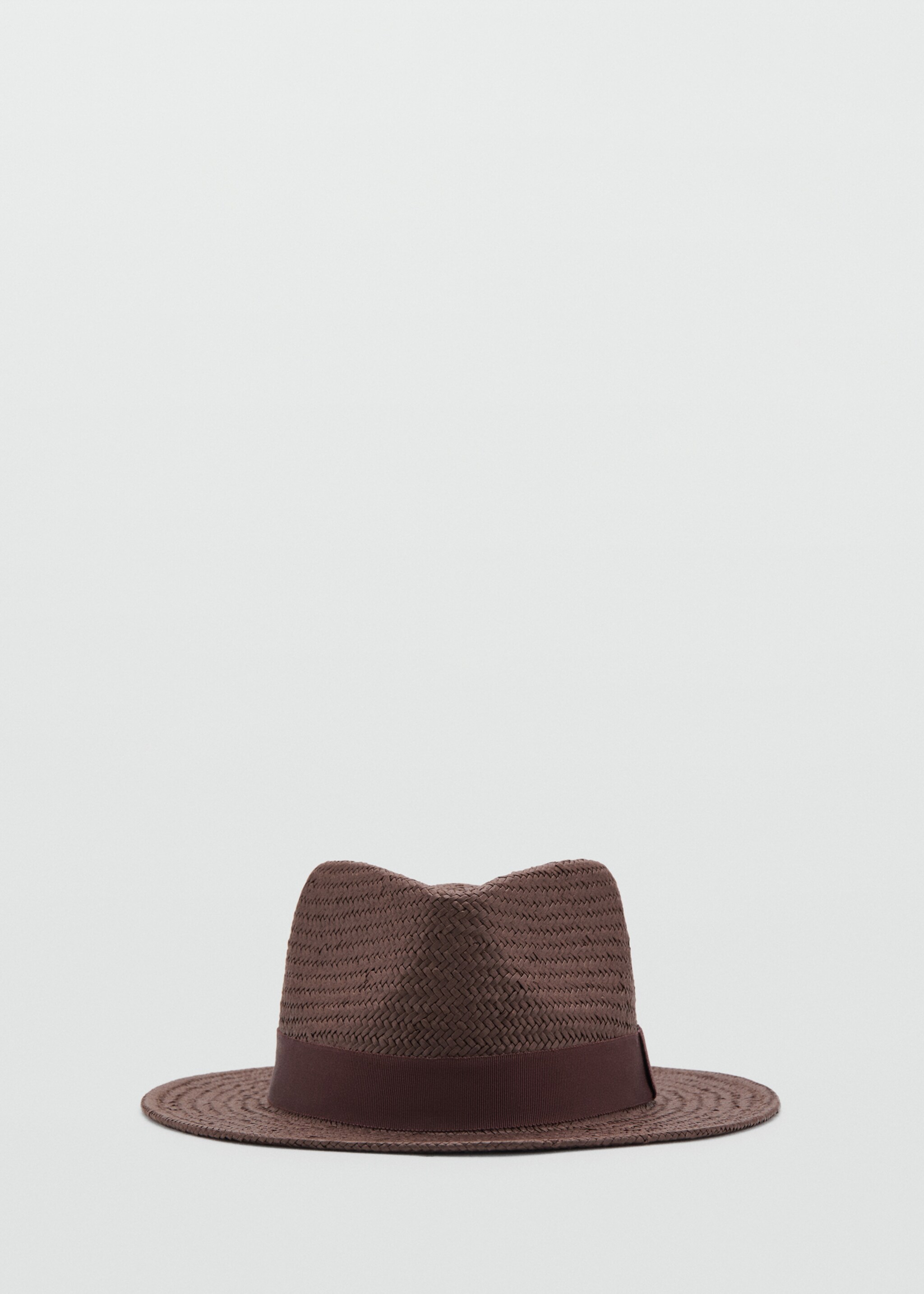 Chapeau fibre naturelle nœud - Détail de l'article 1, Chocolat. Ref: 27085952-00.