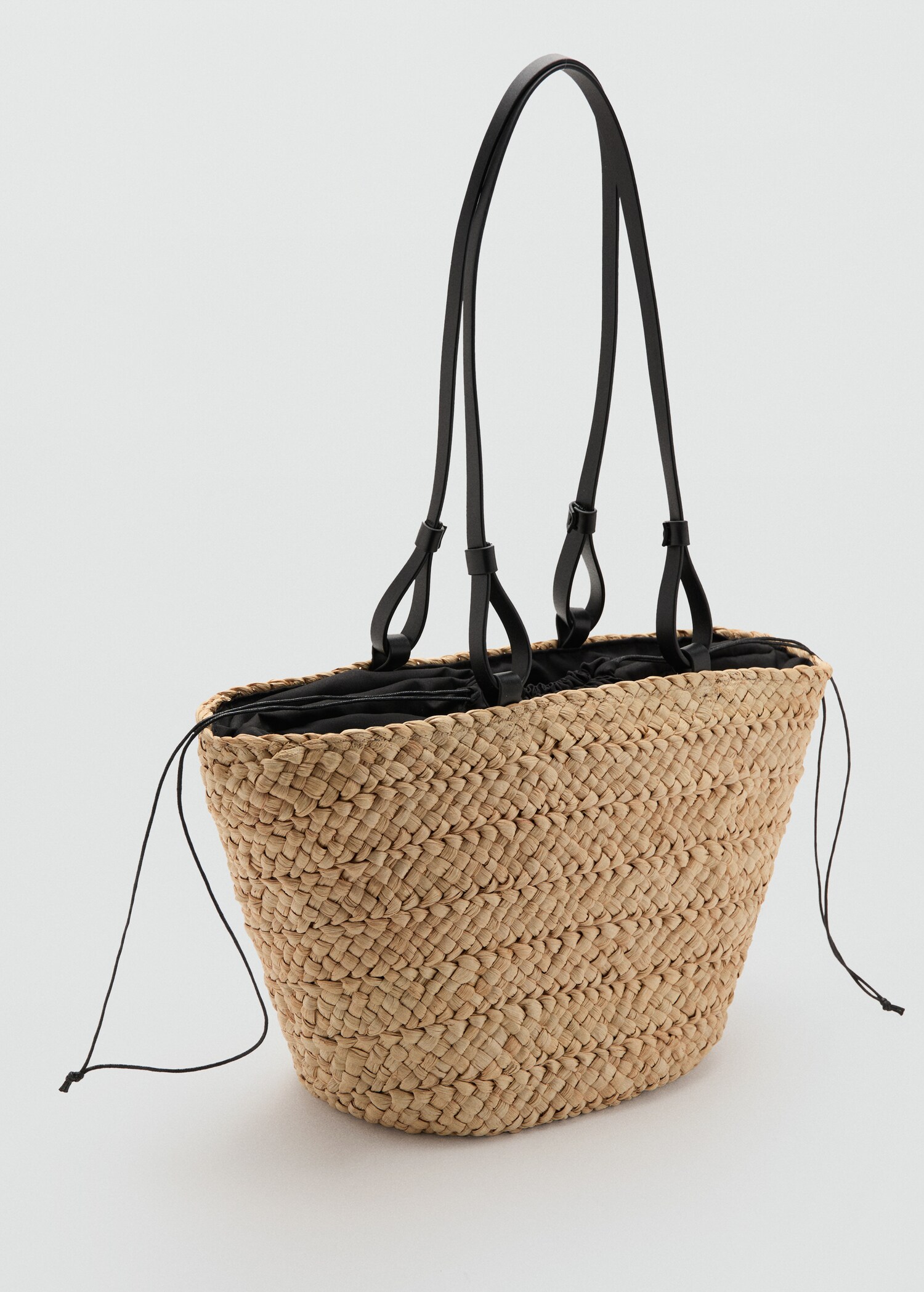 Natural fibre basket bag - Medium plane