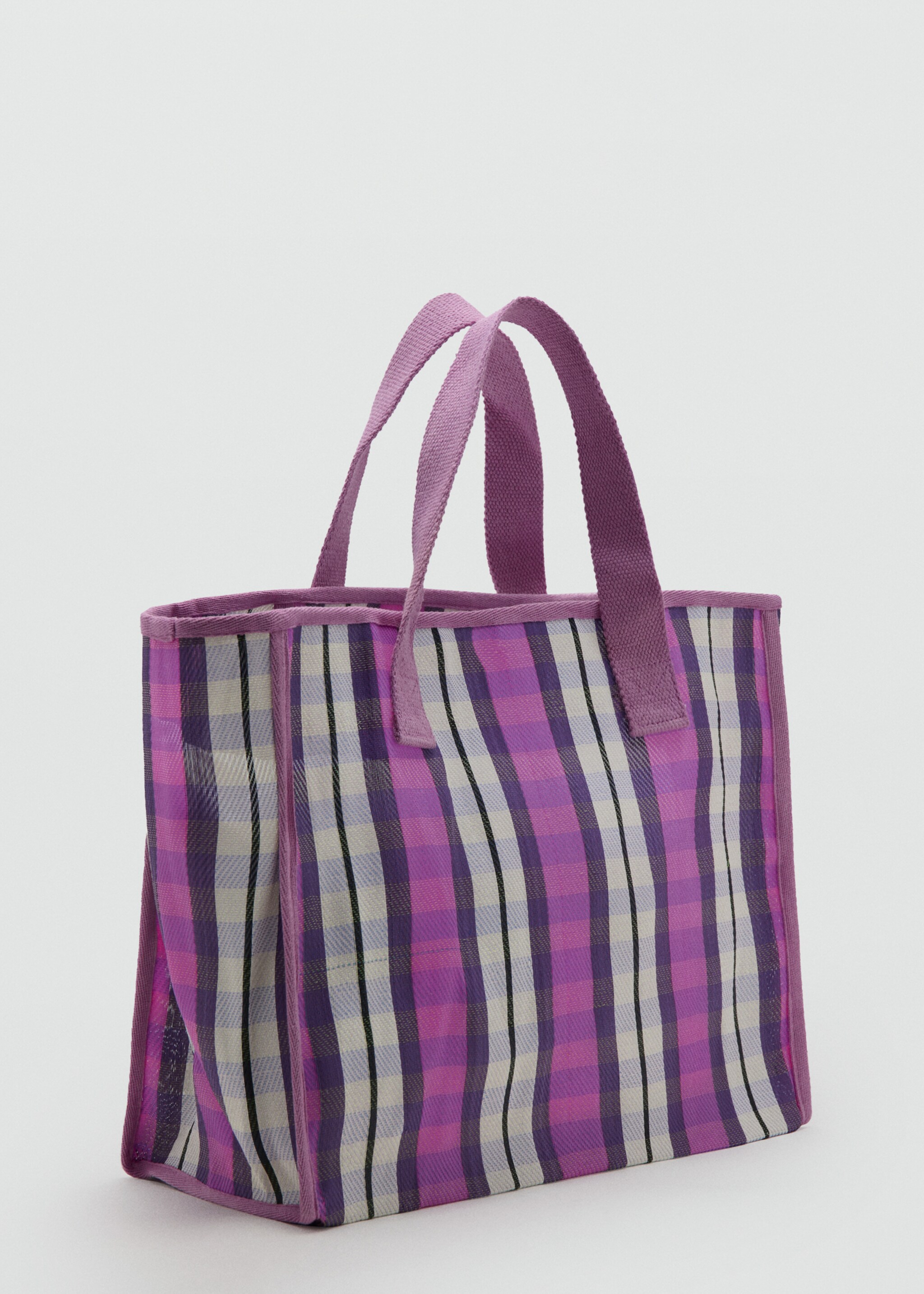 Printed tote bag - Medium plane, Lilac. Ref: 27085955-00.